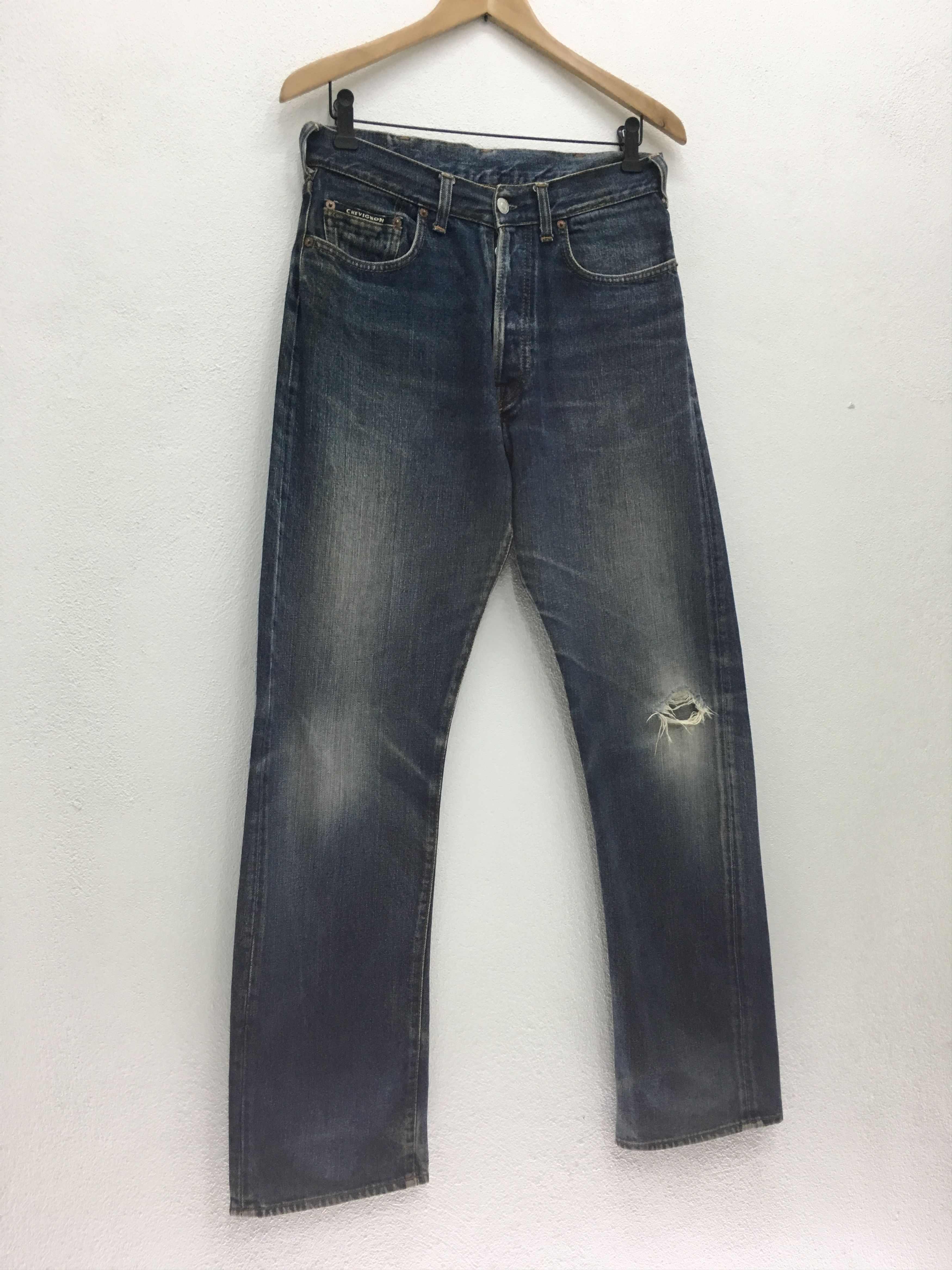 Chevignon RARE!! Vintage 90s Chevignon Japanese Brand Loose Cut Denim Size US 31 - 3 Thumbnail