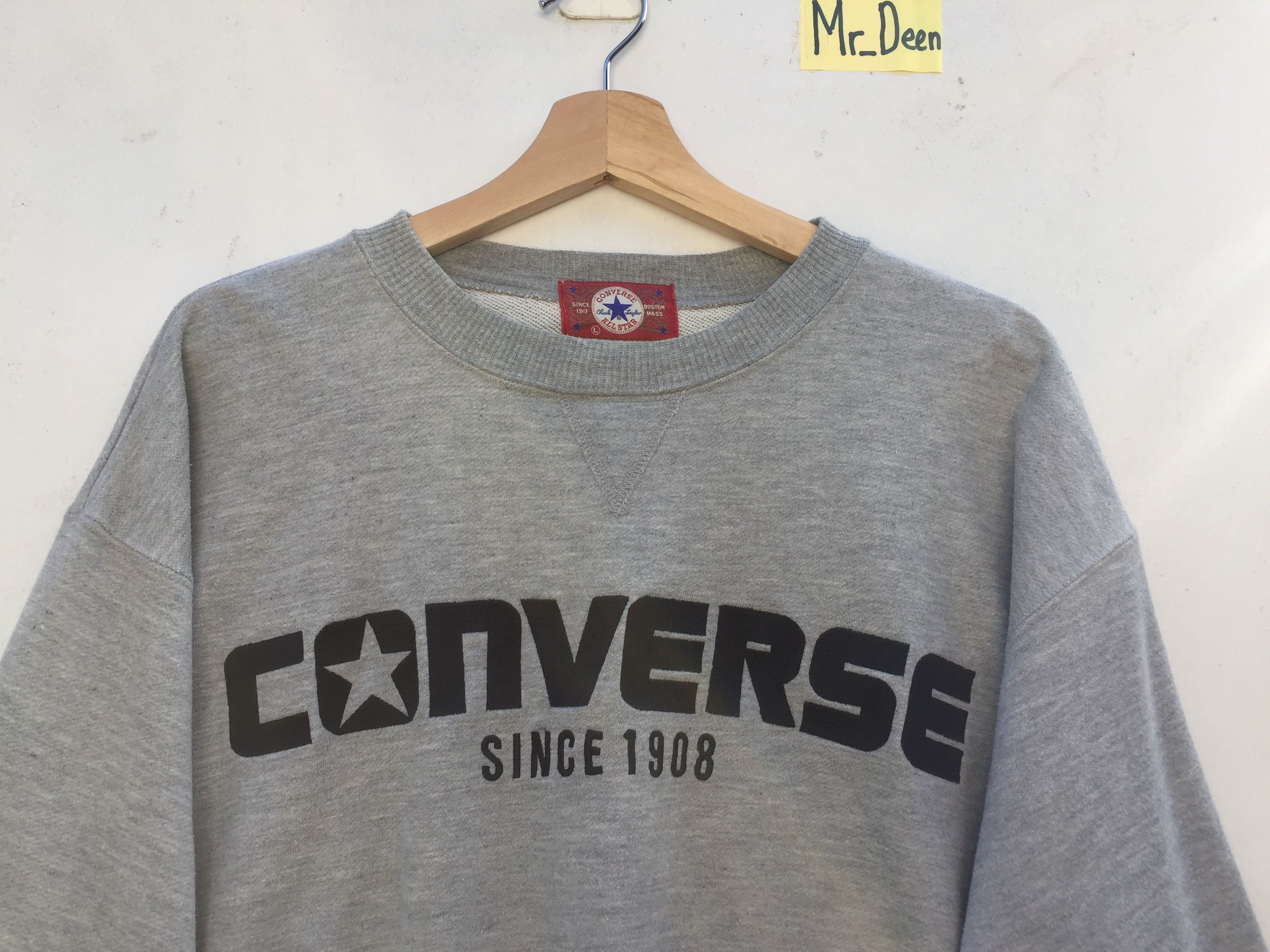 Converse Vintage 90's Converse sweatshirt Big logo spellout Size L Size US L / EU 52-54 / 3 - 5 Thumbnail