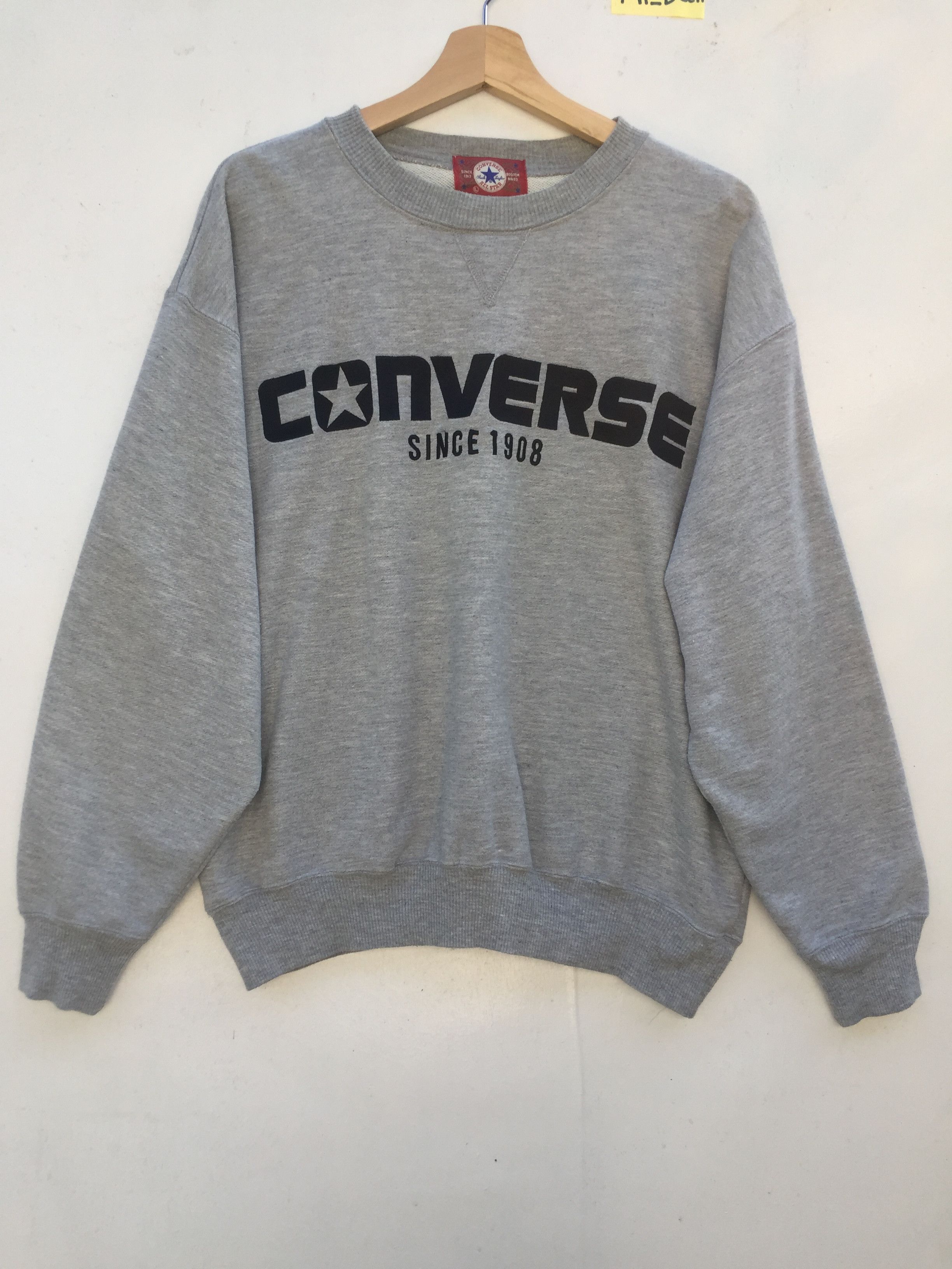 Converse Vintage 90's Converse sweatshirt Big logo spellout Size L Size US L / EU 52-54 / 3 - 4 Thumbnail