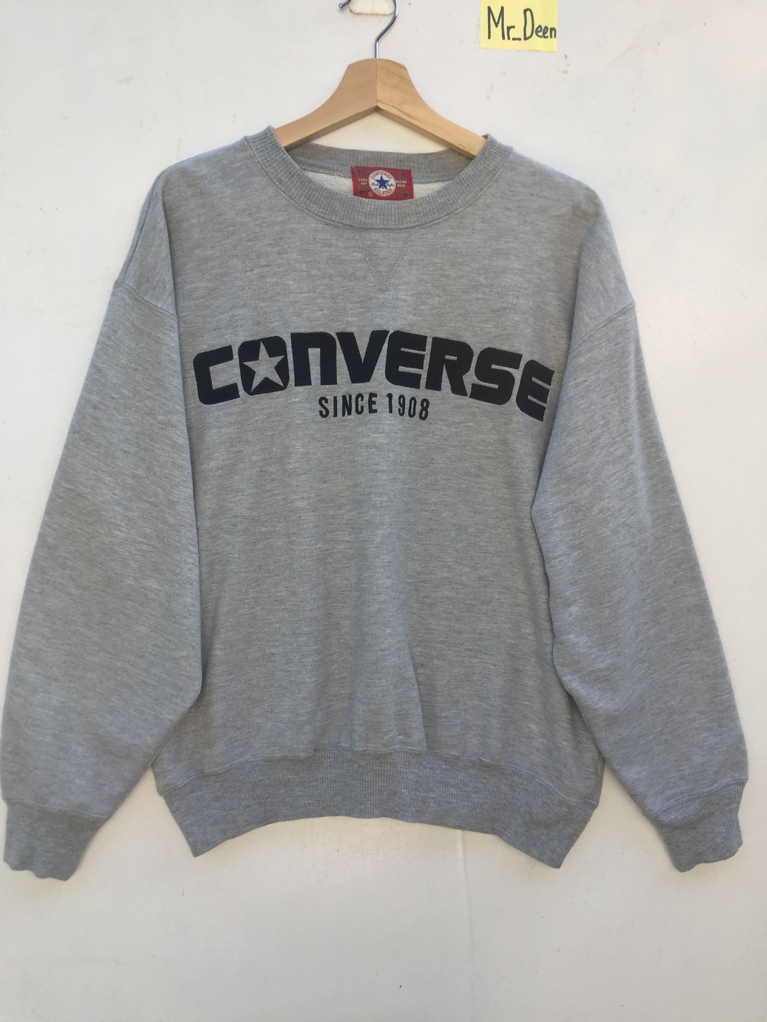 Converse Vintage 90's Converse sweatshirt Big logo spellout Size L Size US L / EU 52-54 / 3 - 1 Thumbnail