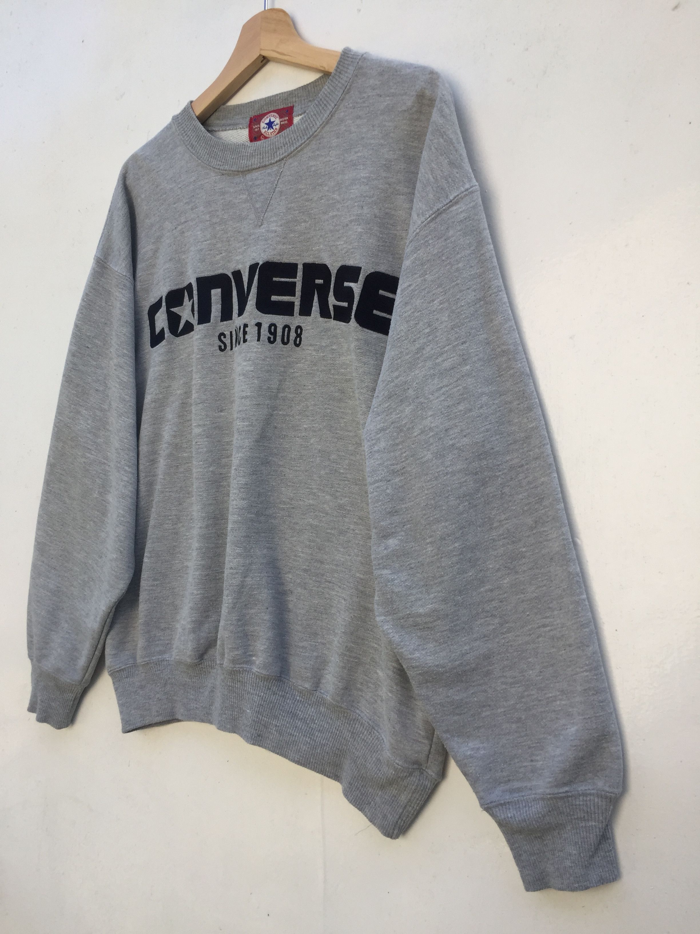 Converse Vintage 90's Converse sweatshirt Big logo spellout Size L Size US L / EU 52-54 / 3 - 3 Thumbnail