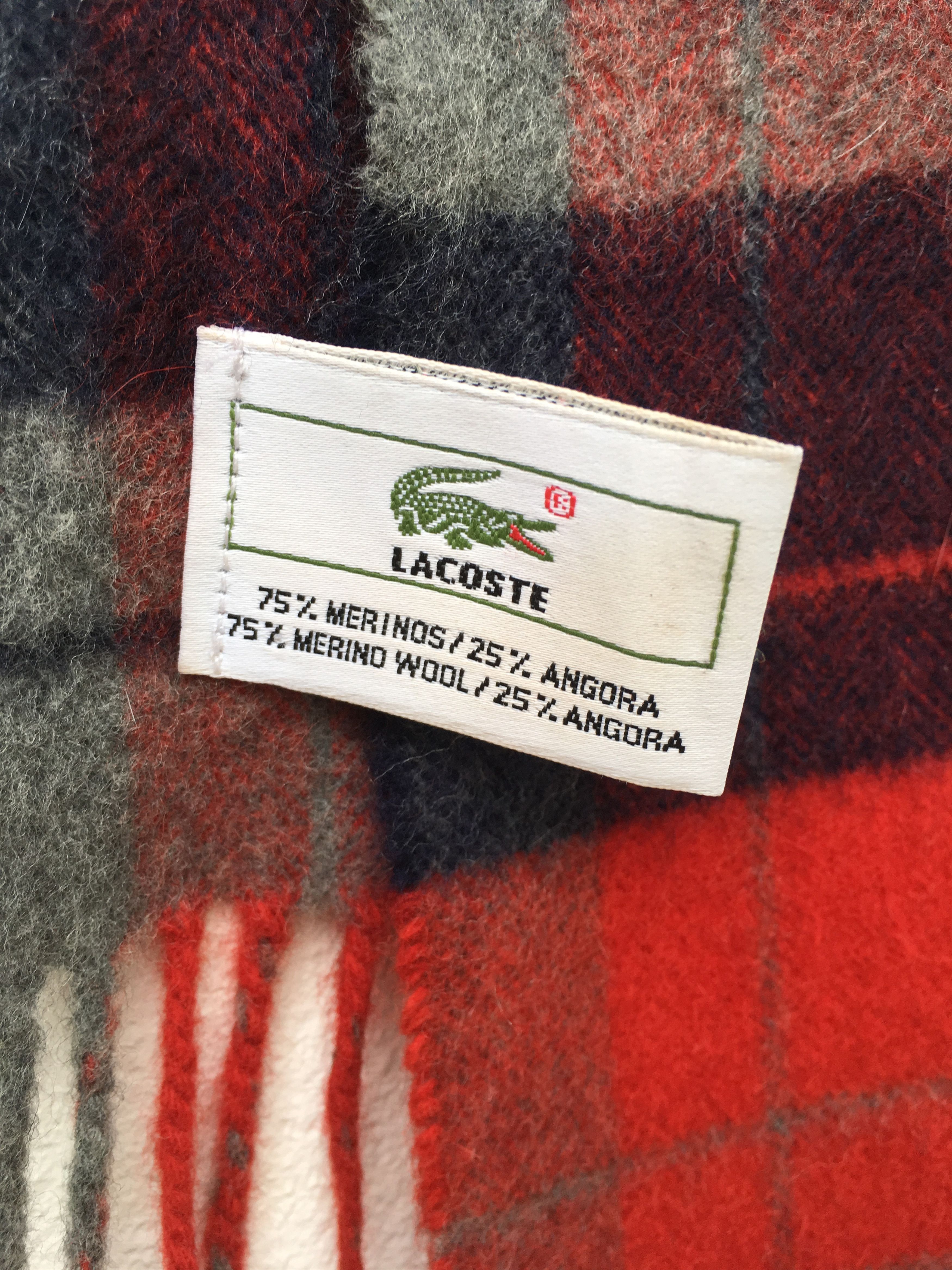 Lacoste Lacoste Tricolor Muffler/Scarves Size ONE SIZE - 5 Thumbnail