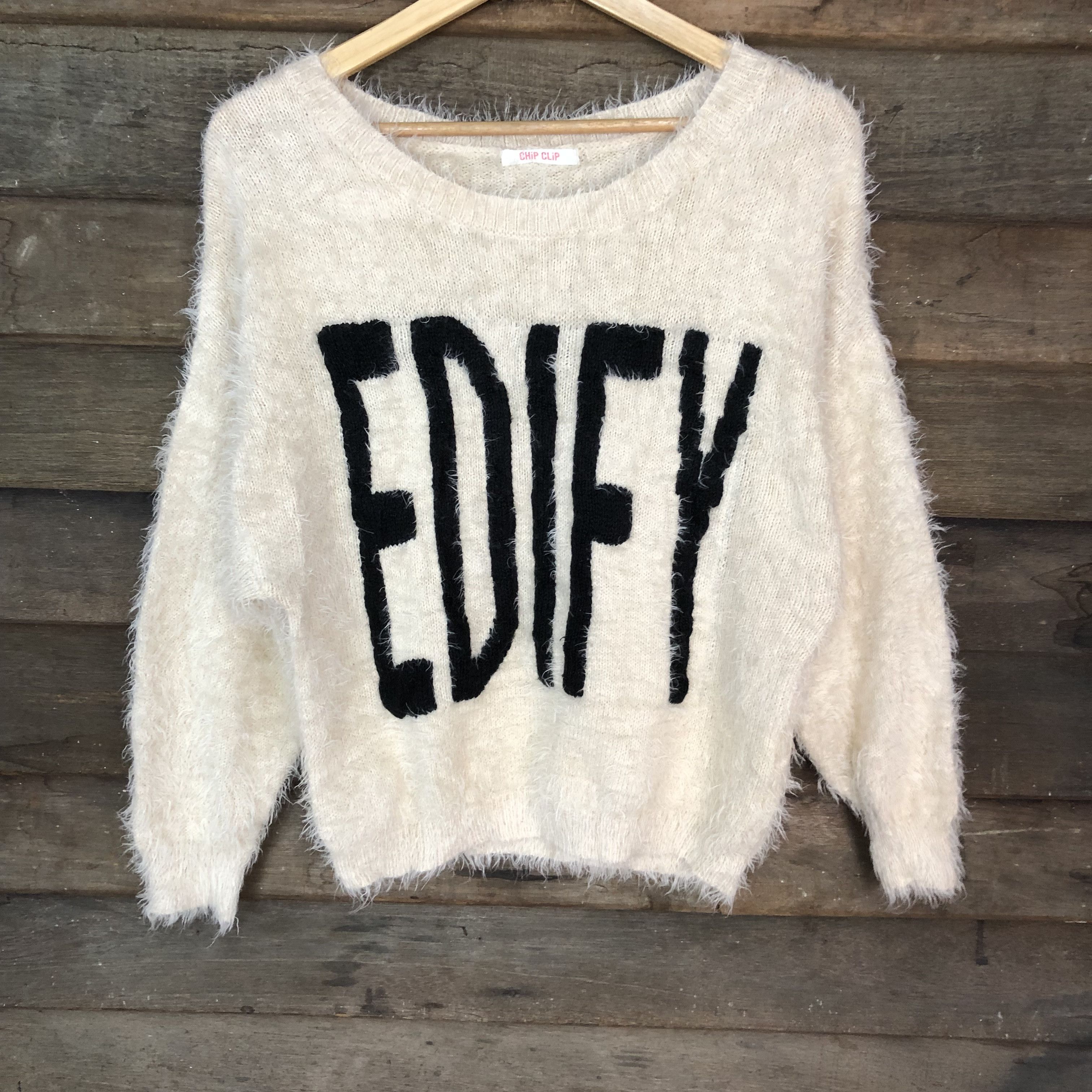 Japanese Brand Oversized Chip Clip Shag Shaggy Fur Mohair Knitwear #697 Size M / US 6-8 / IT 42-44 - 3 Thumbnail
