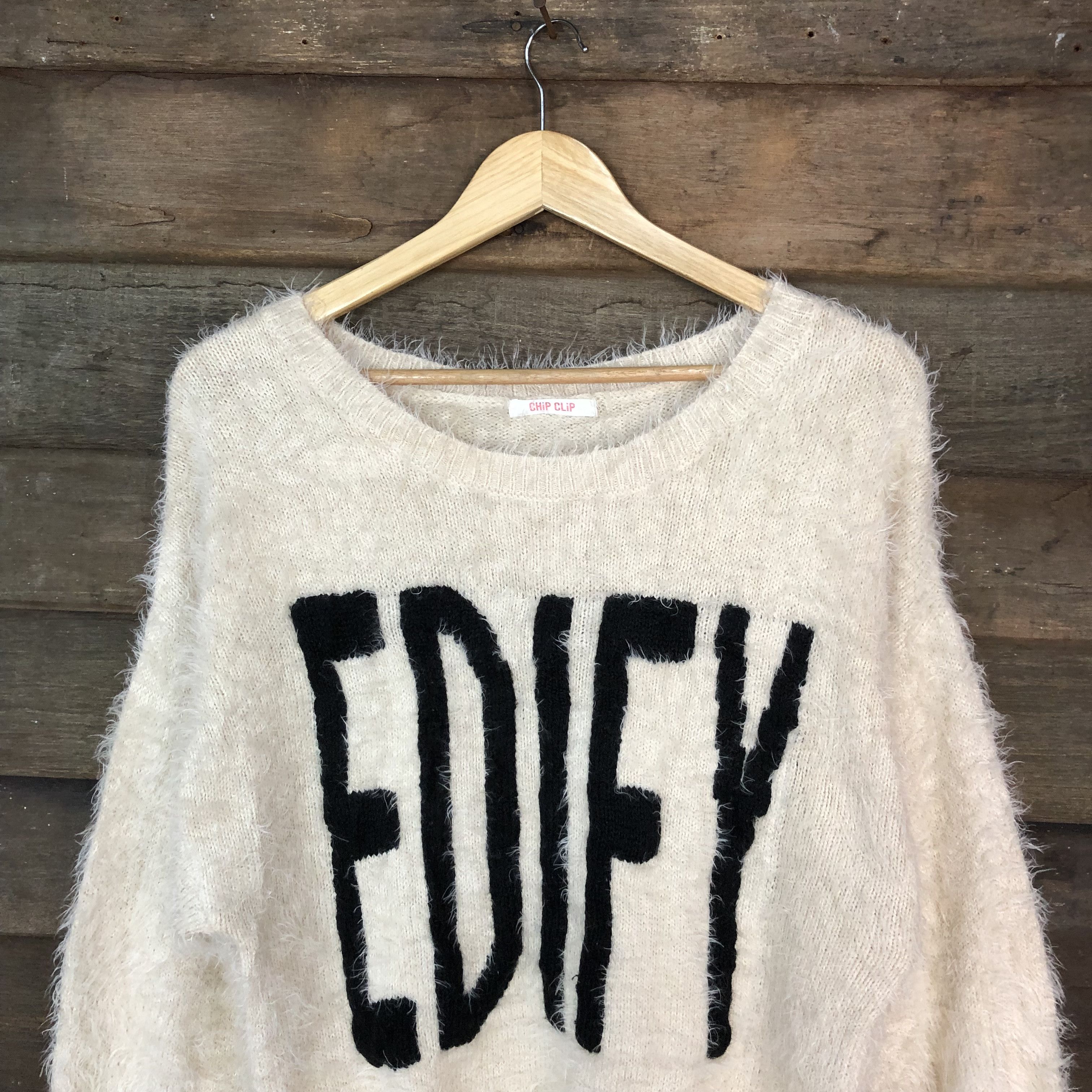 Japanese Brand Oversized Chip Clip Shag Shaggy Fur Mohair Knitwear #697 Size M / US 6-8 / IT 42-44 - 2 Thumbnail