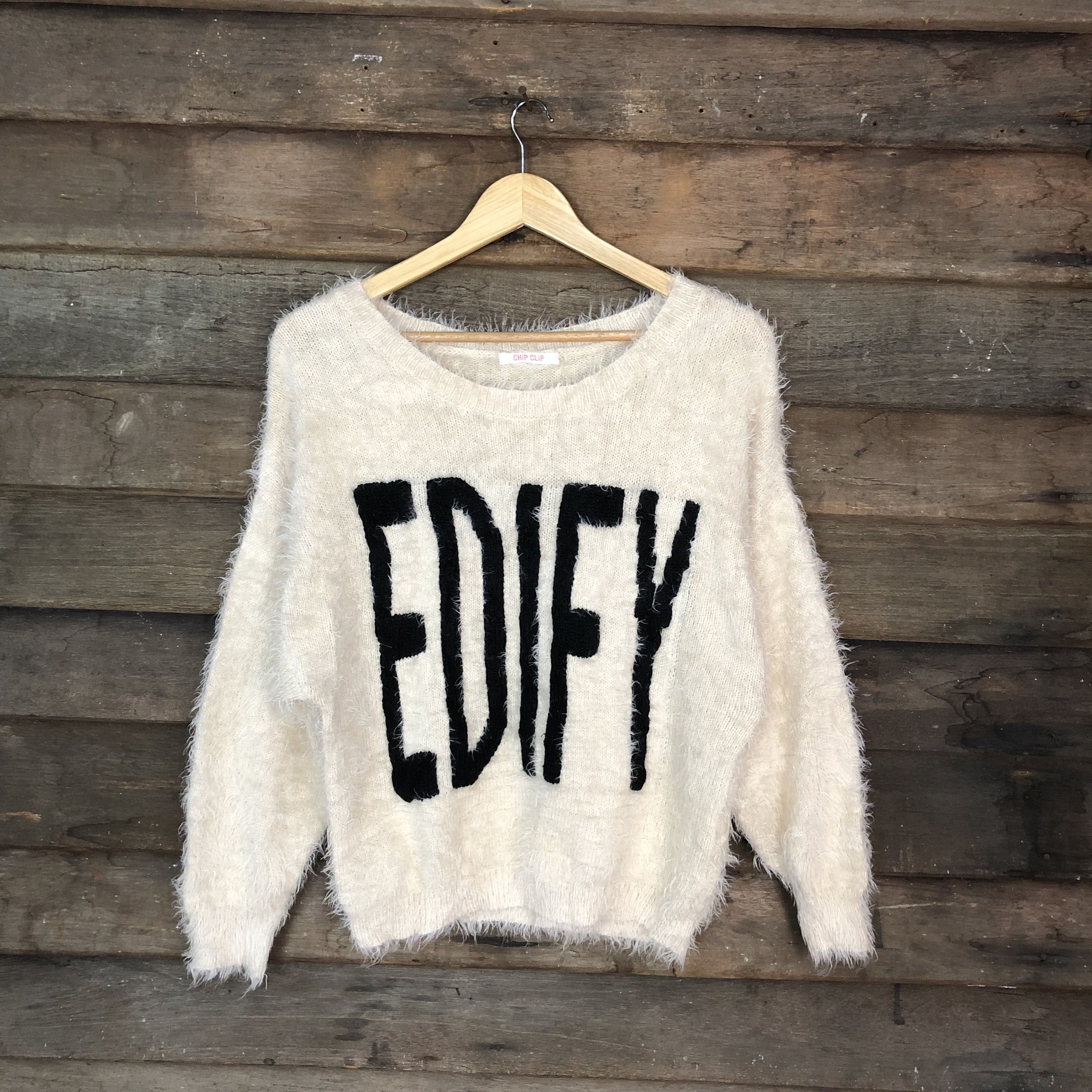 Japanese Brand Oversized Chip Clip Shag Shaggy Fur Mohair Knitwear #697 Size M / US 6-8 / IT 42-44 - 1 Thumbnail