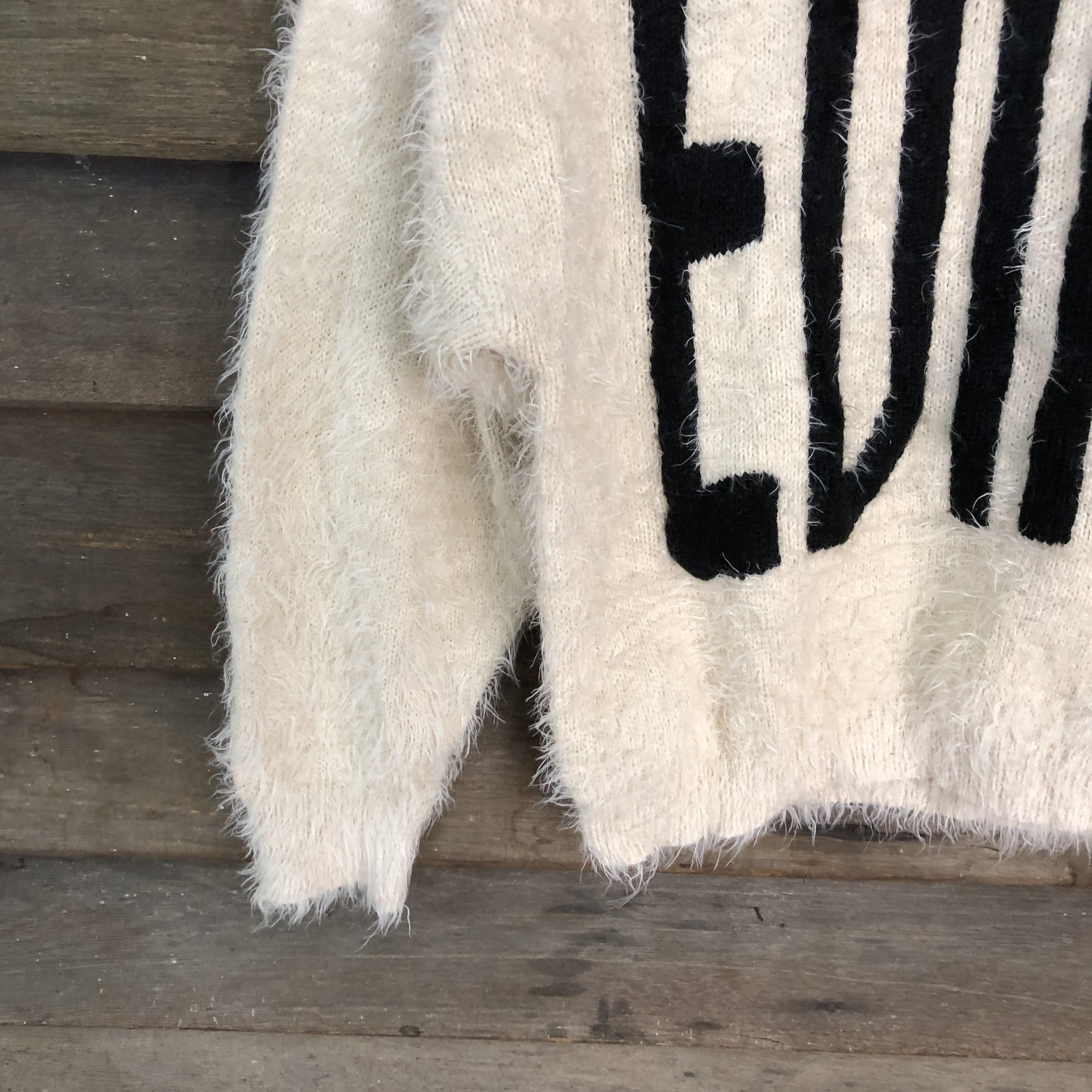 Japanese Brand Oversized Chip Clip Shag Shaggy Fur Mohair Knitwear #697 Size M / US 6-8 / IT 42-44 - 4 Thumbnail