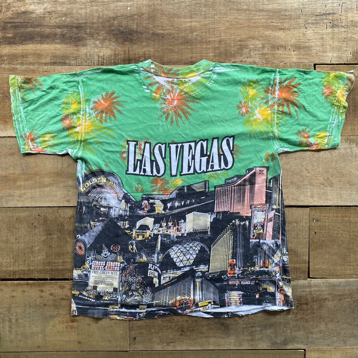 Vintage las vegas overprint nice view art