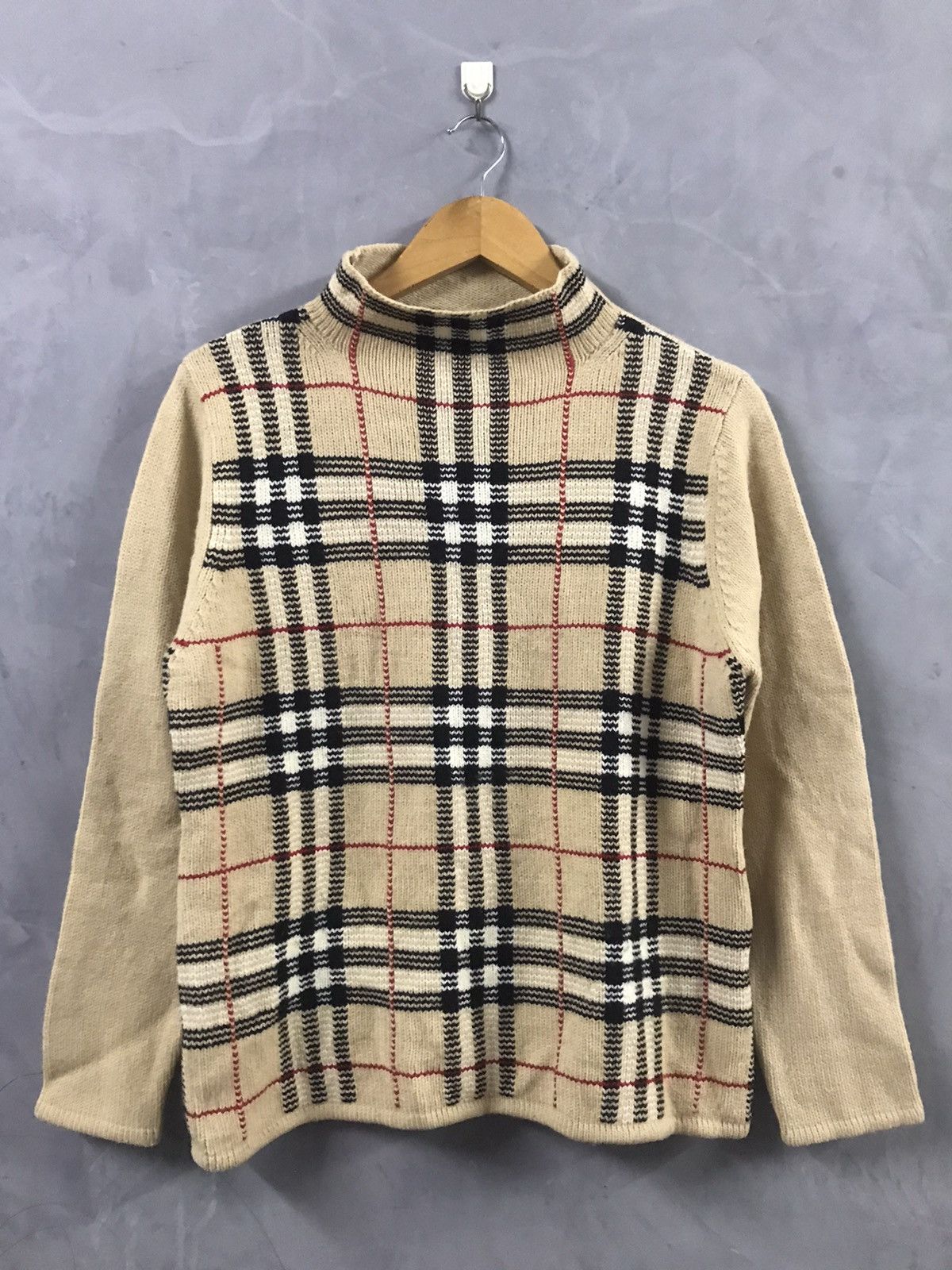 Burberry Burberry Turtle Neck Nova Check Size L / US 10 / IT 46 - 1 Thumbnail