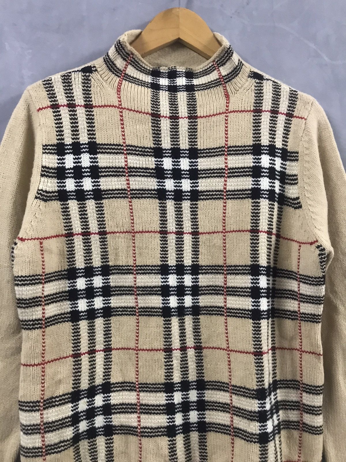 Burberry Burberry Turtle Neck Nova Check Size L / US 10 / IT 46 - 2 Thumbnail