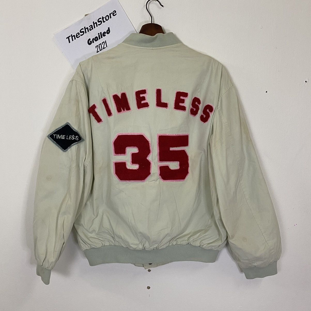 Japanese Brand Vintage Timeless Big Logo Bomber Jacket Size US XL / EU 56 / 4 - 1 Thumbnail