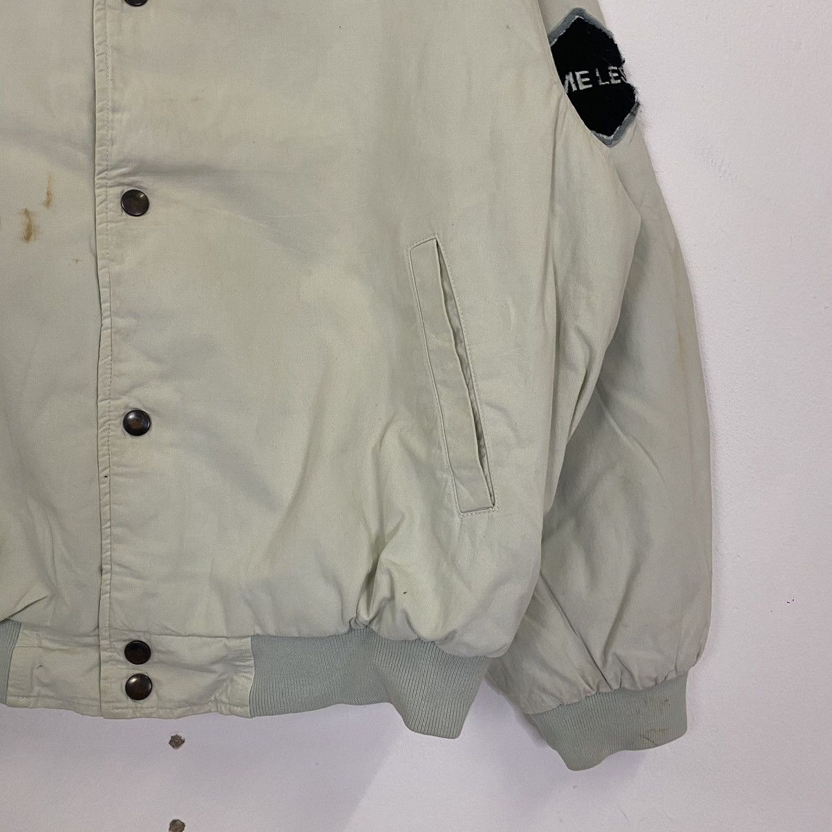 Japanese Brand Vintage Timeless Big Logo Bomber Jacket Size US XL / EU 56 / 4 - 9 Thumbnail