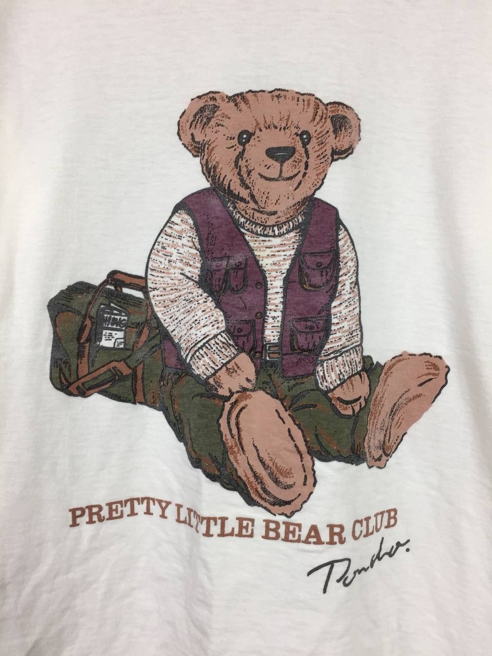 Polo Ralph Lauren Vtg Pretty Little Bear Club Polo Bear Graphic Tee Size US S / EU 44-46 / 1 - 3 Thumbnail
