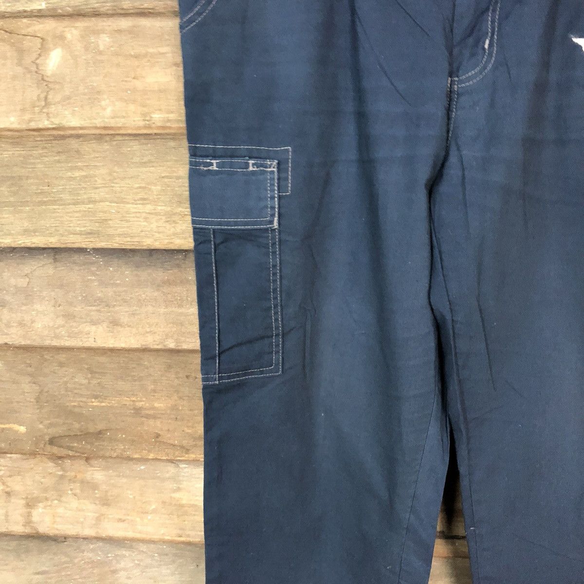 Japanese Brand Ladibon Dark Blue multipocket utility Cargo Pants #4456 Size US 36 / EU 52 - 5 Thumbnail