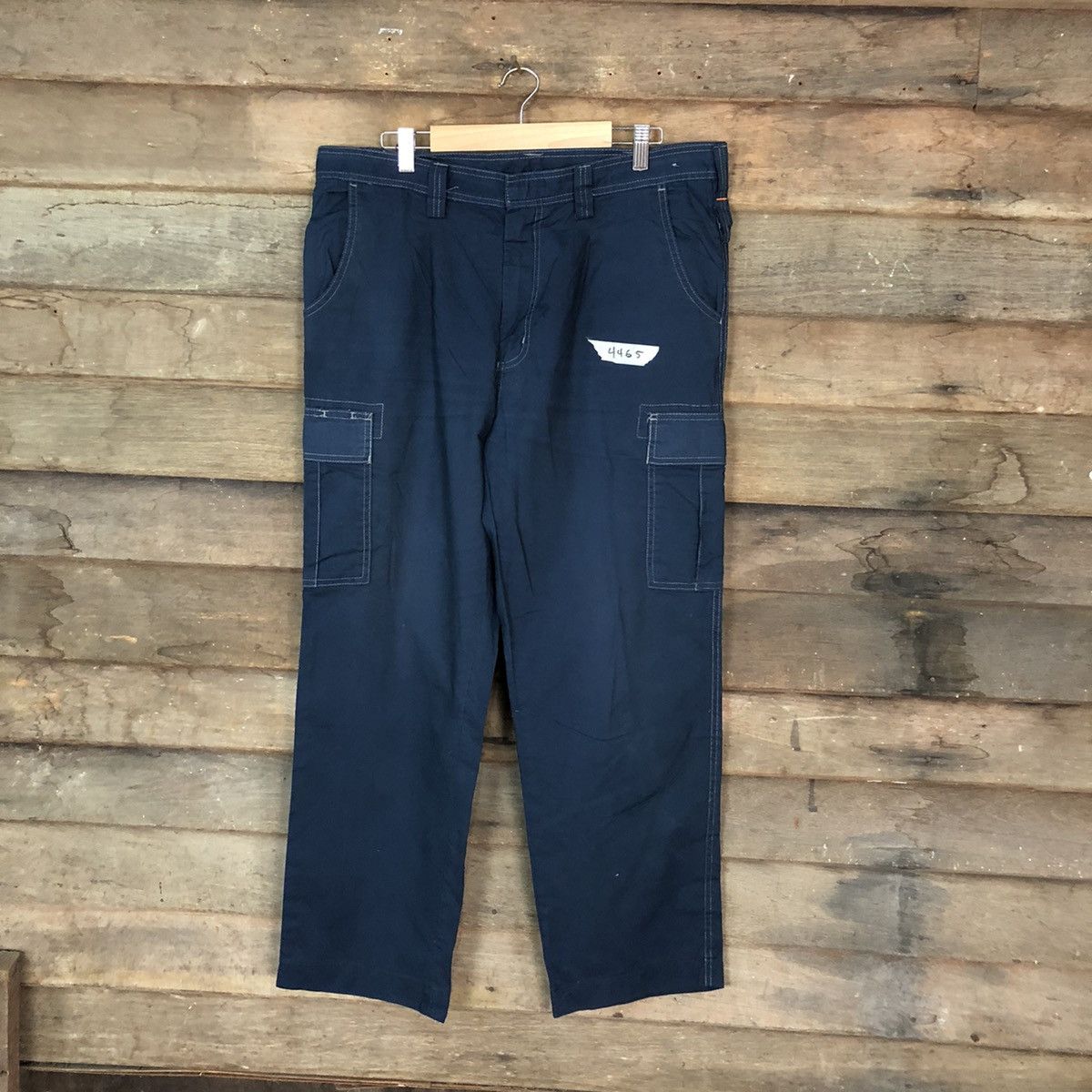 Japanese Brand Ladibon Dark Blue multipocket utility Cargo Pants #4456 Size US 36 / EU 52 - 1 Thumbnail