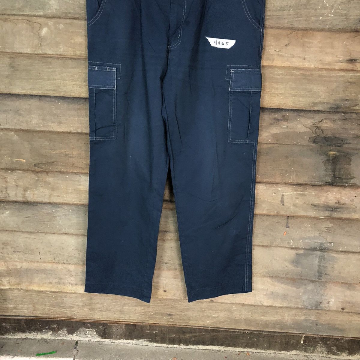 Japanese Brand Ladibon Dark Blue multipocket utility Cargo Pants #4456 Size US 36 / EU 52 - 3 Thumbnail