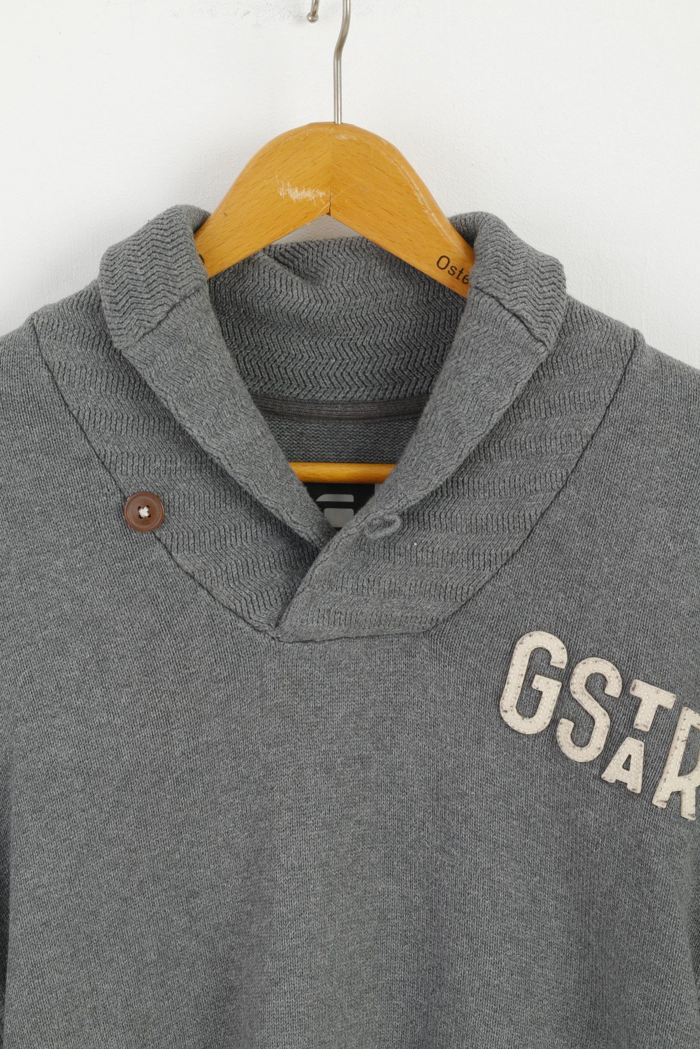 G-Star G-Star Raw Mens XL (L) Jumper Grey Cotton Sterling 0458 Size US XL / EU 56 / 4 - 3 Thumbnail