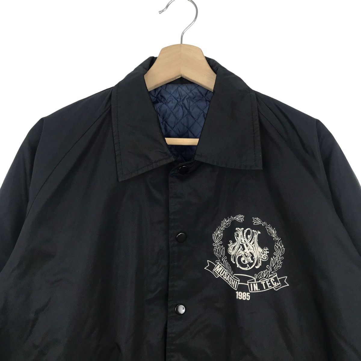 Japanese Brand × Vintage Vintage Musashi In. Tec. Jannu Varsity Jacket Big Logo Size US M / EU 48-50 / 2 - 2 Thumbnail