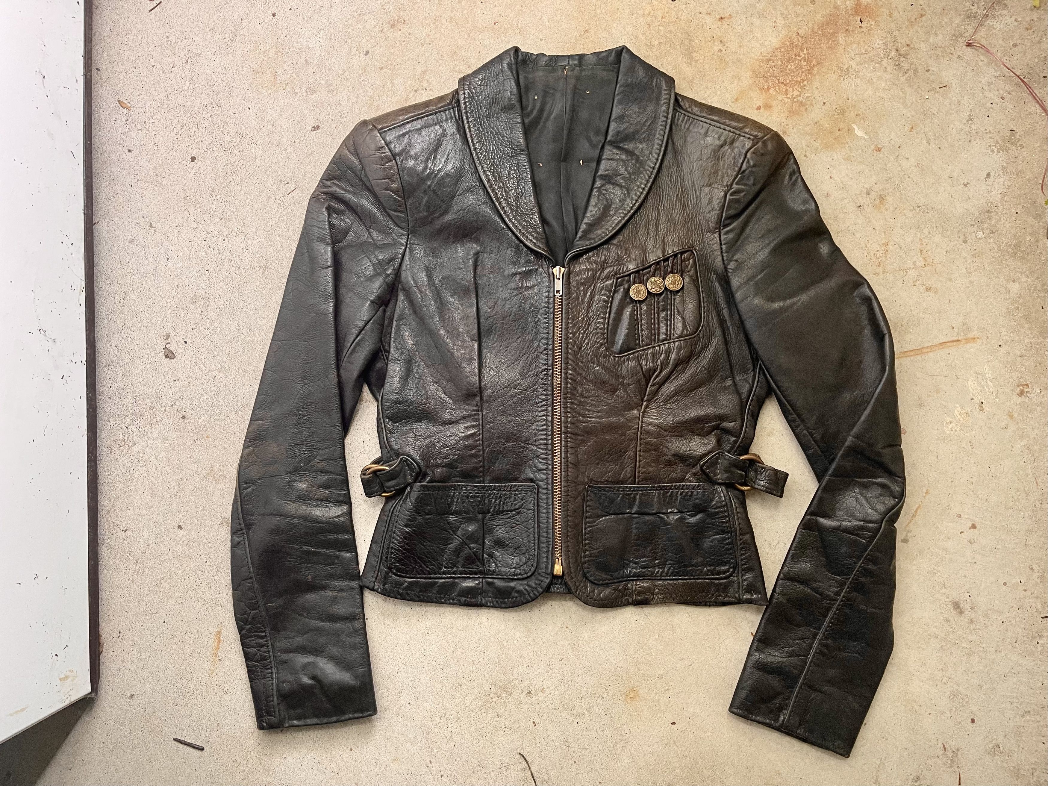 60's Style Leather Jacket Vintage Leather Jacket 60s 70s East