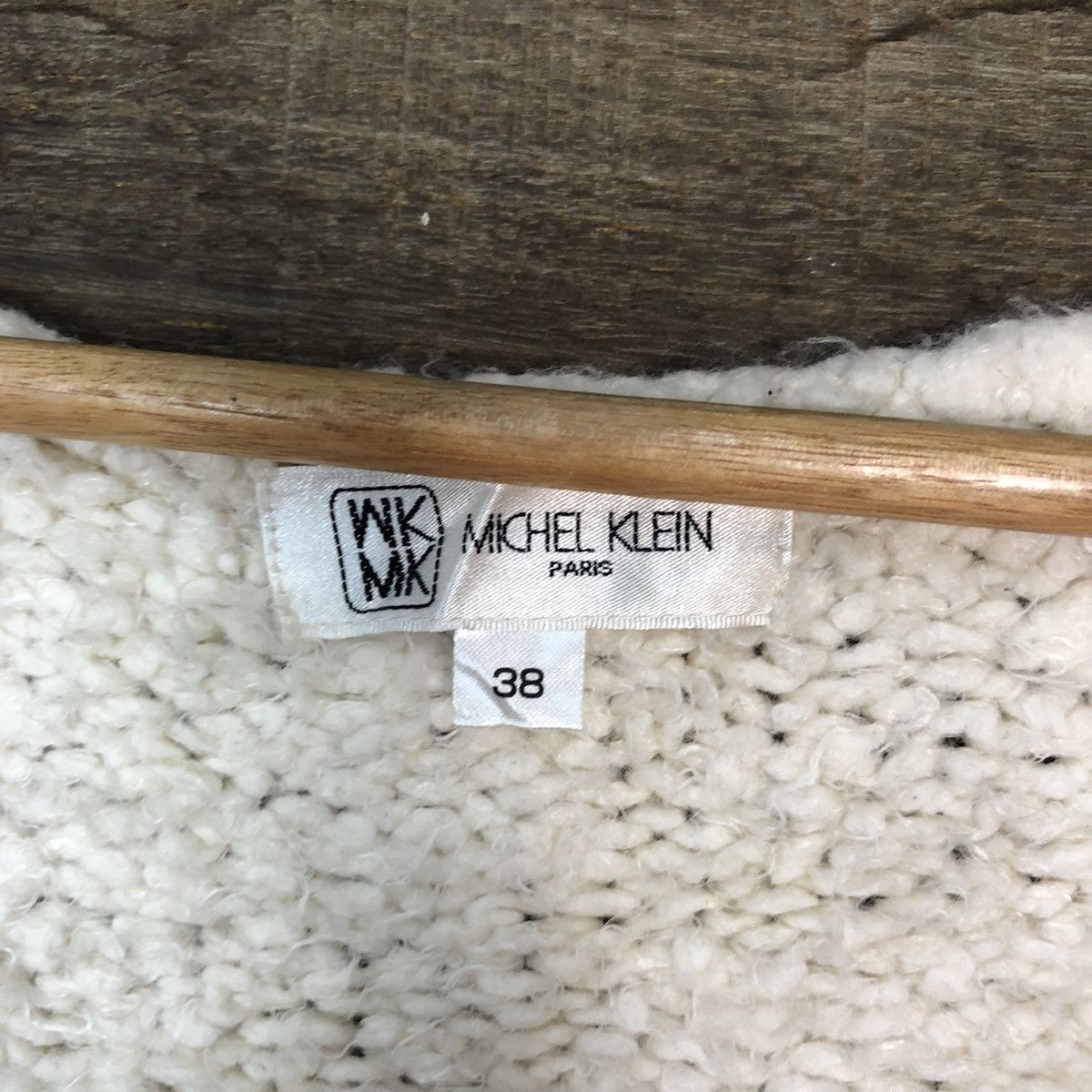 Homespun Knitwear × Michel Klein Michel Klein White Shag Shaggy Fur Mohair Knitwear #6991 Size S / US 4 / IT 40 - 7 Thumbnail