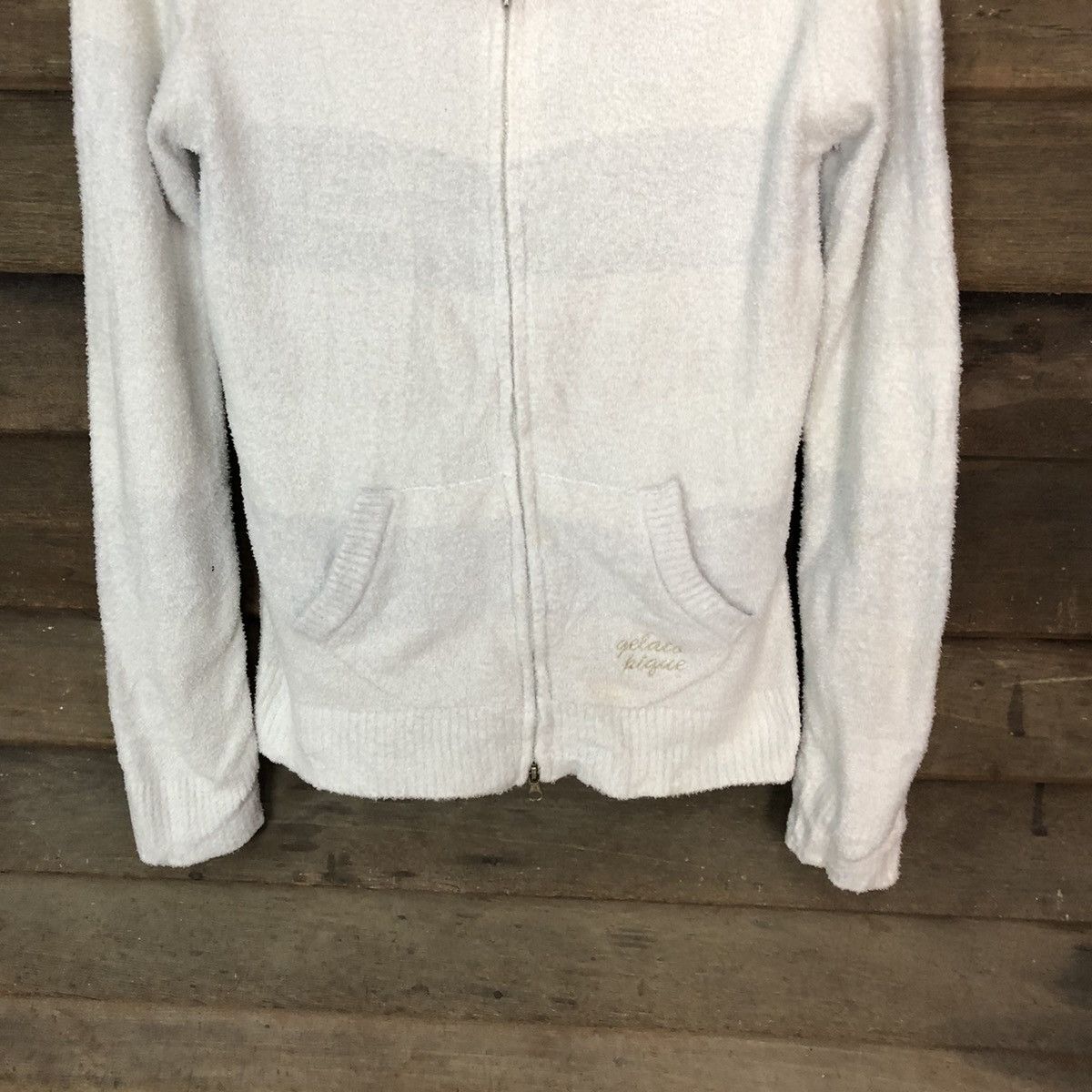 Homespun Knitwear × Japanese Brand Pique fleece Shag Shaggy Fur Knitwear sweater hoodie #6984 Size M / US 6-8 / IT 42-44 - 3 Thumbnail