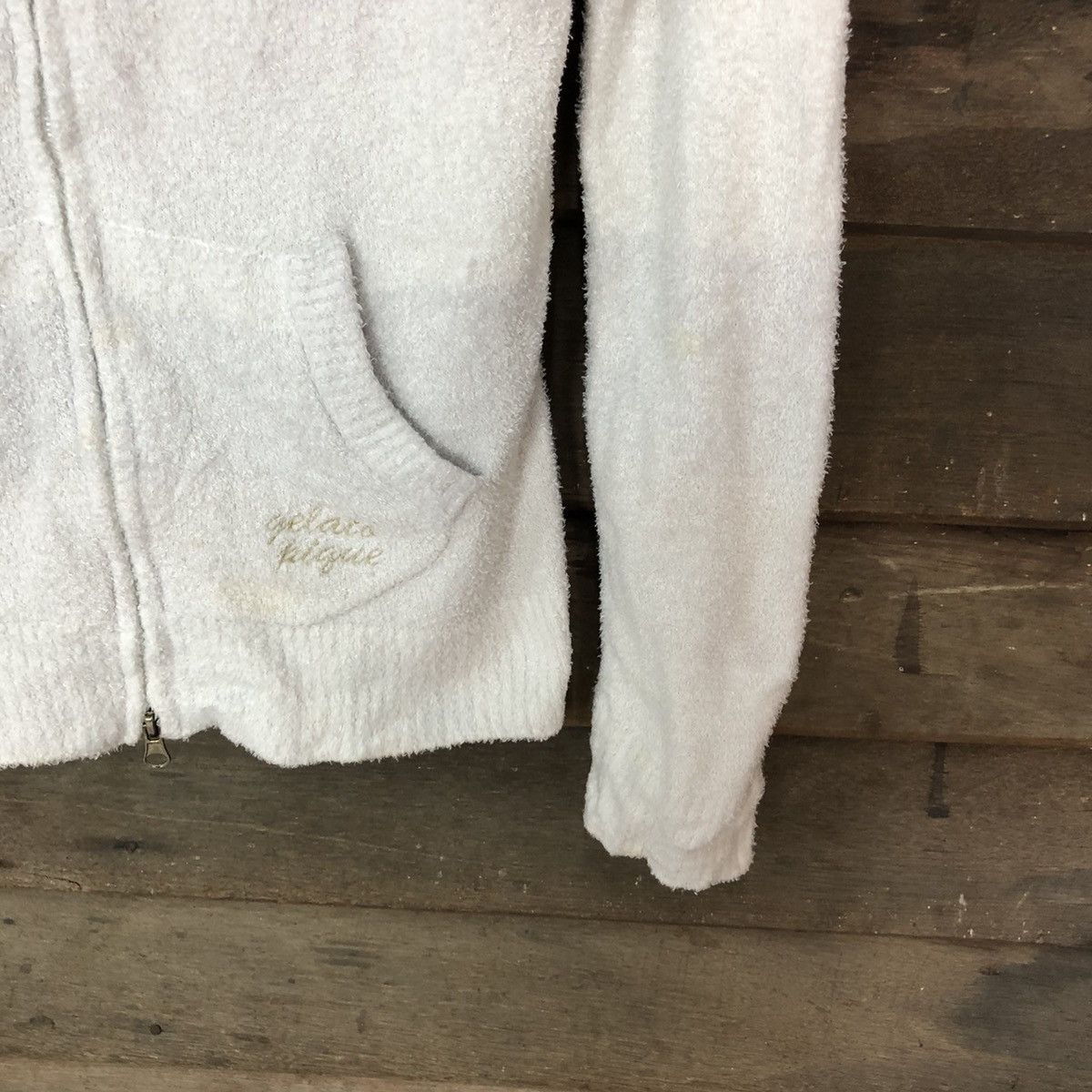 Homespun Knitwear × Japanese Brand Pique fleece Shag Shaggy Fur Knitwear sweater hoodie #6984 Size M / US 6-8 / IT 42-44 - 5 Thumbnail