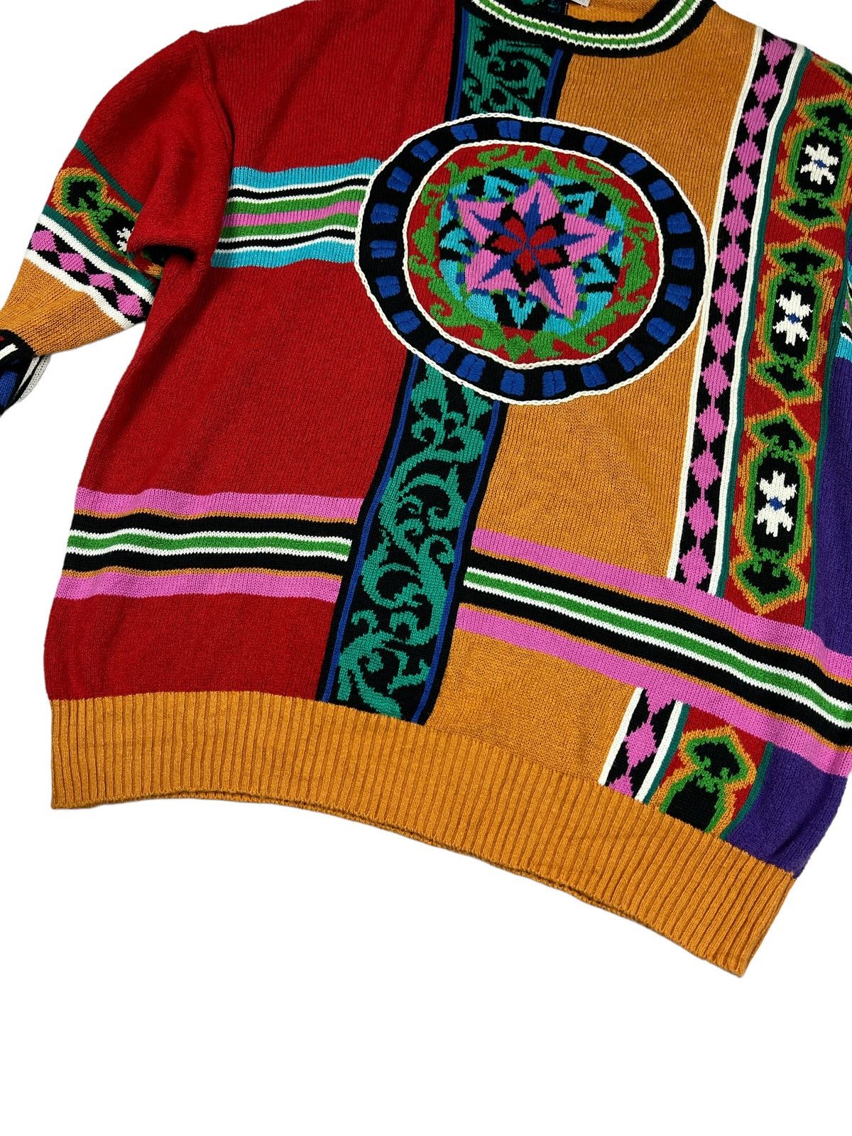 Yoshiyuki Konishi Ficce Yoshiyuki Konishi Multicolor Abstract Knitwear Size US L / EU 52-54 / 3 - 9 Thumbnail