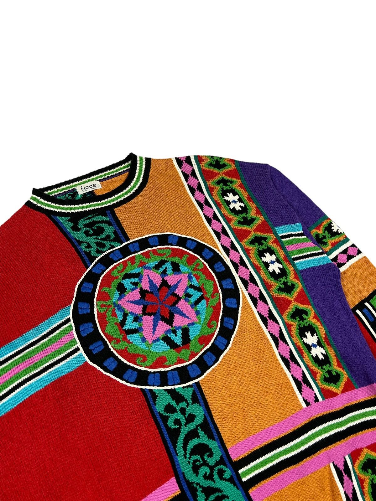 Yoshiyuki Konishi Ficce Yoshiyuki Konishi Multicolor Abstract Knitwear Size US L / EU 52-54 / 3 - 6 Thumbnail