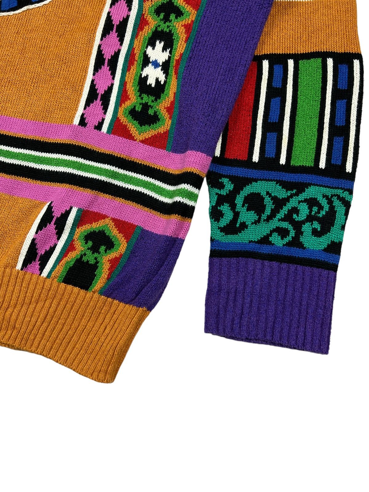 Yoshiyuki Konishi Ficce Yoshiyuki Konishi Multicolor Abstract Knitwear Size US L / EU 52-54 / 3 - 3 Thumbnail