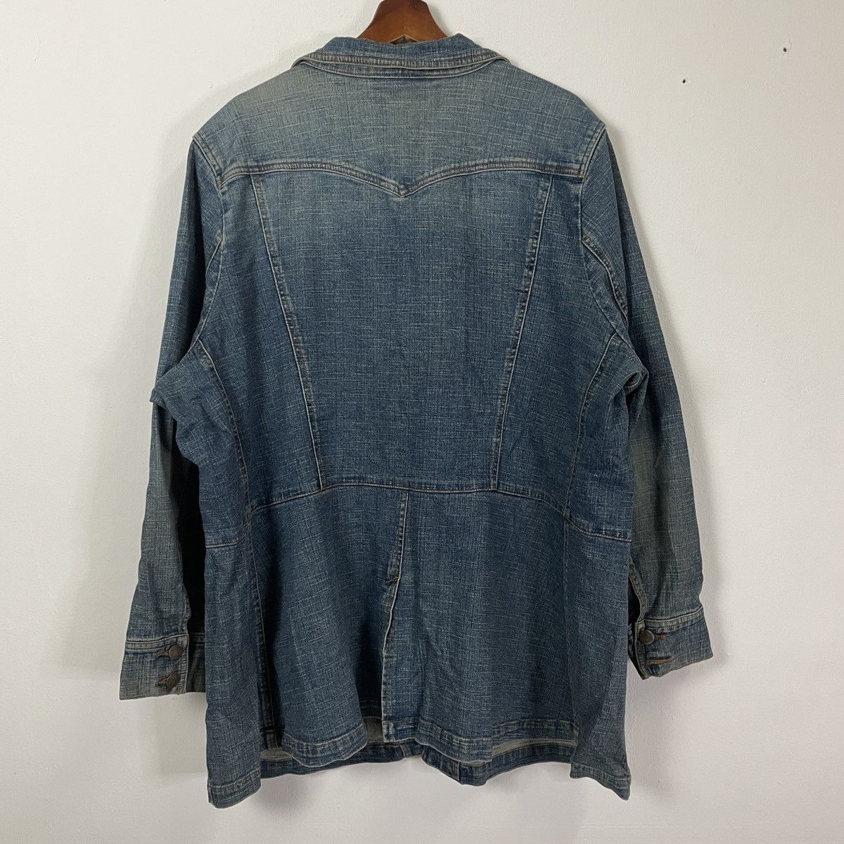 Japanese Brand Vintage Venezia Button Ups Denim Jacket Size US XXL / EU 58 / 5 - 6 Thumbnail