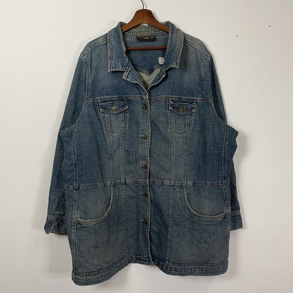 Japanese Brand Vintage Venezia Button Ups Denim Jacket Size US XXL / EU 58 / 5 - 1 Thumbnail