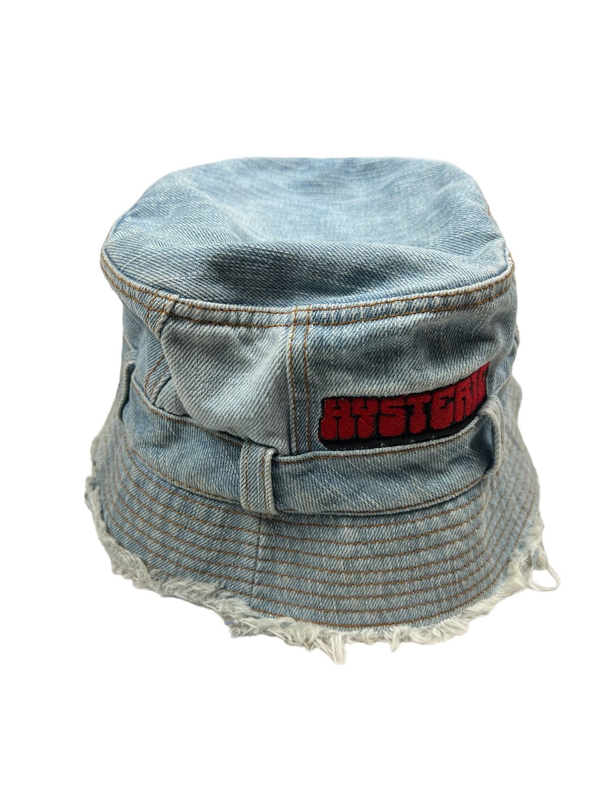 Hysteric Glamour Vintage Hysteric Glamour Distressed Denim Bucket Hat Size ONE SIZE - 6 Thumbnail