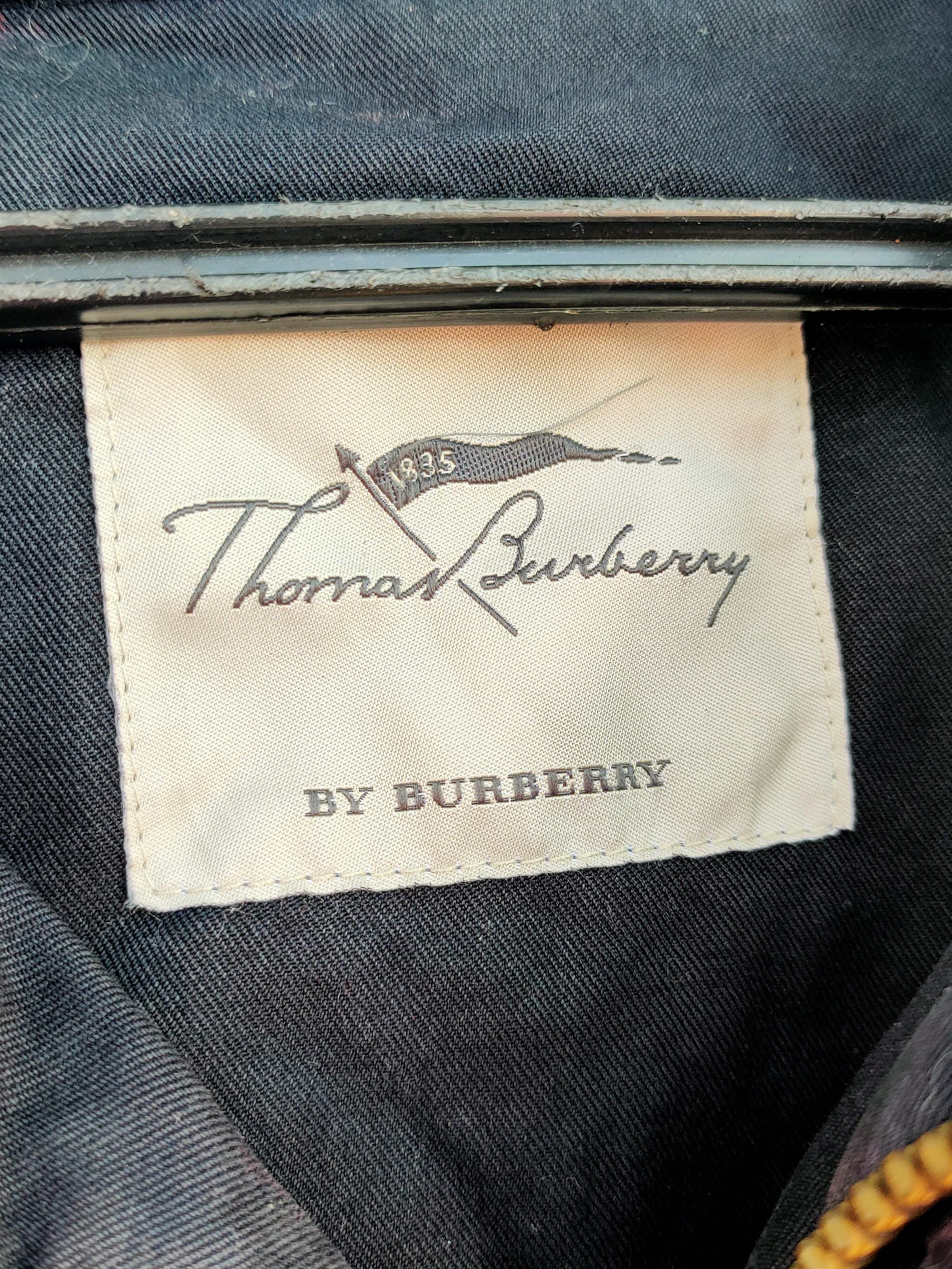 Burberry Thomas Burberry vintage Zip jacket pocket nice🔥 Size US XL / EU 56 / 4 - 4 Thumbnail