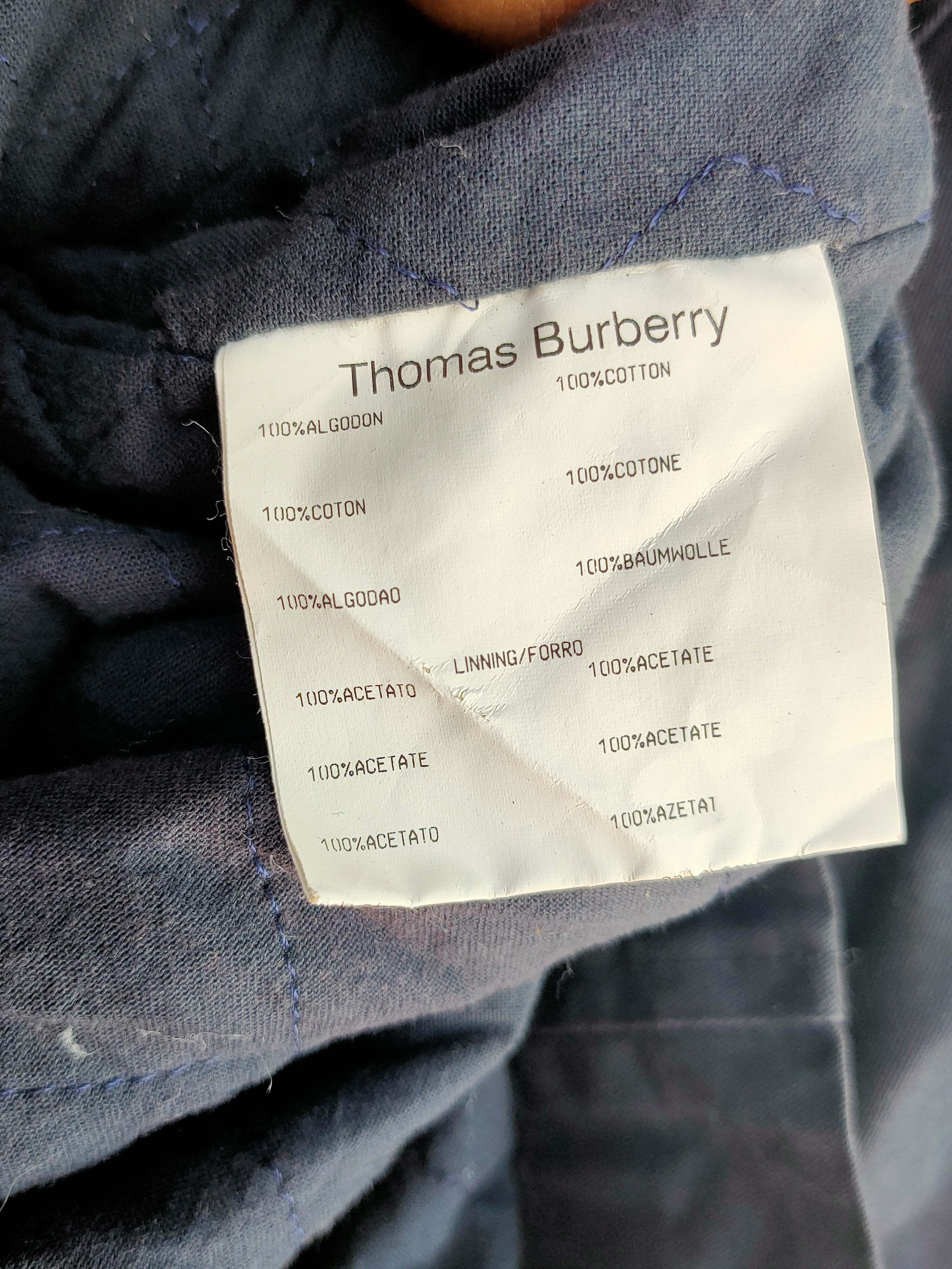 Burberry Thomas Burberry vintage Zip jacket pocket nice🔥 Size US XL / EU 56 / 4 - 6 Thumbnail
