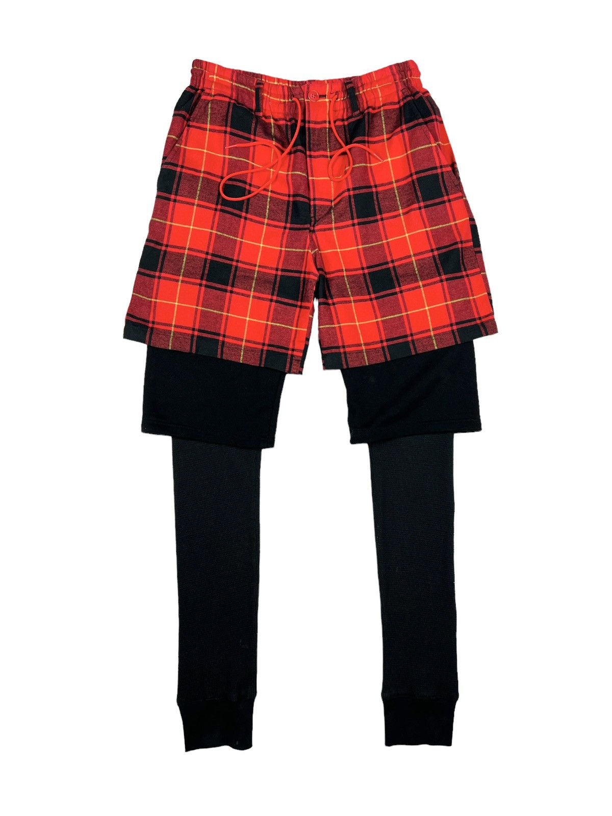 gomme Vintage Gomme Homme Tartan Layered Shorts Size US 30 / EU 46 - 1 Thumbnail