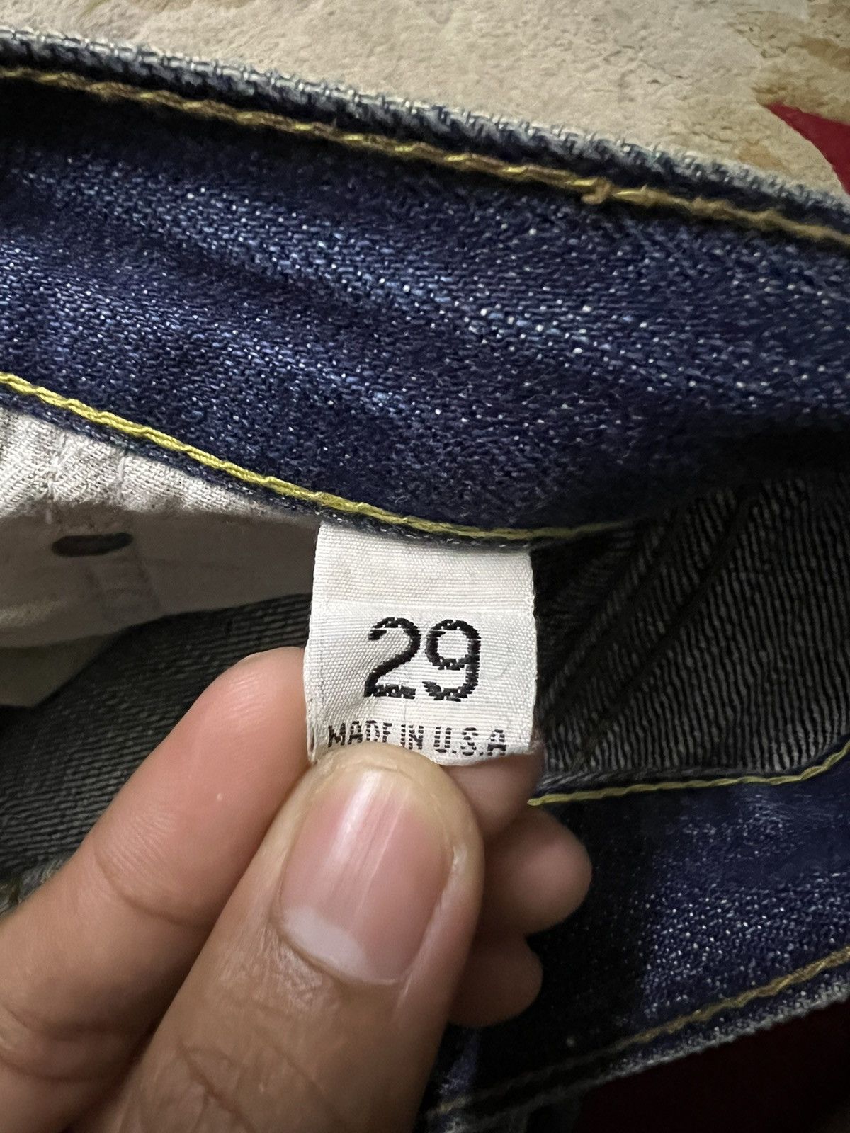 Levi's LEVIS BIG E (1997) RED LINE VINTAGE DISTRESSED DENIM Size US 29 - 20 Thumbnail