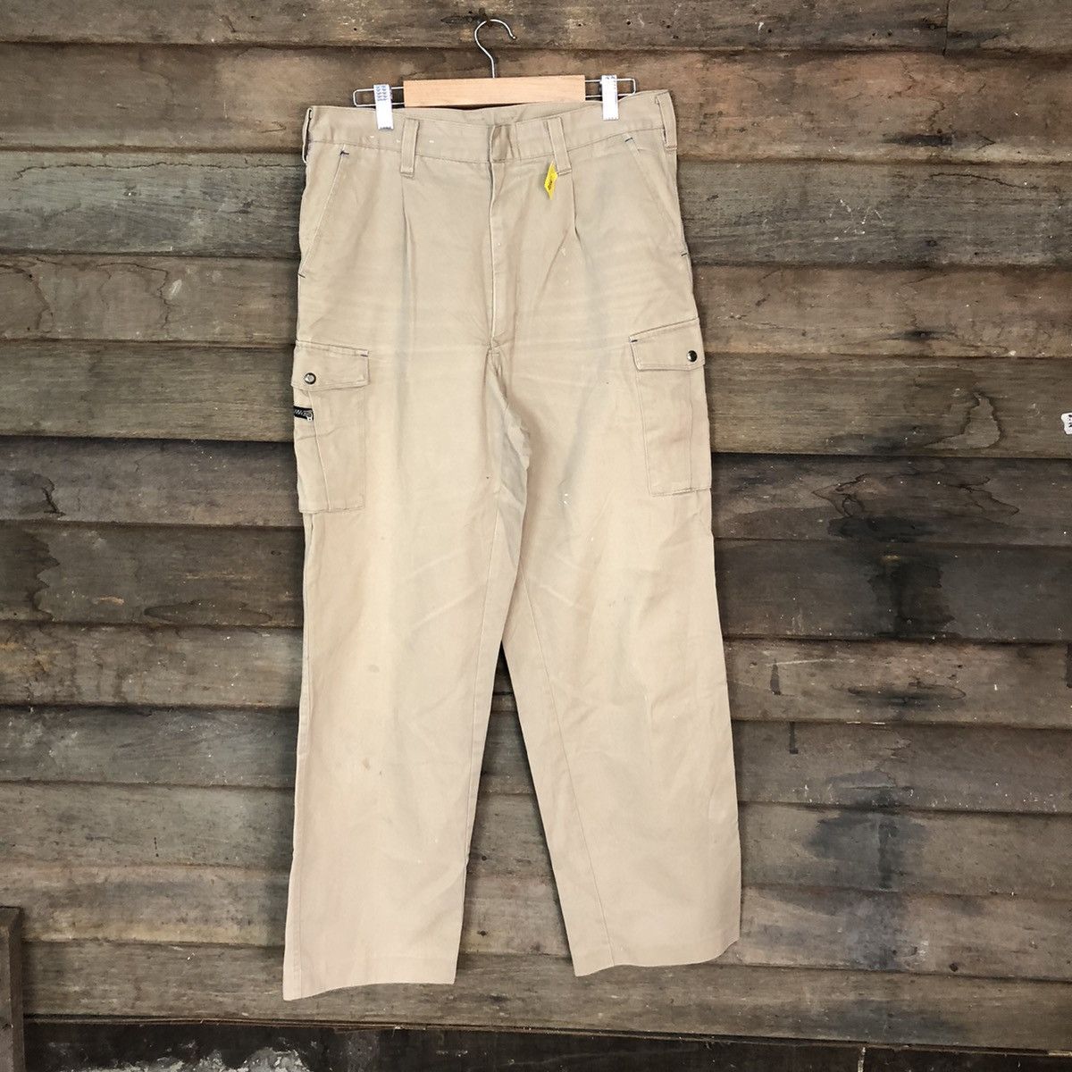 Japanese Brand Japanese Brand Light Brown Cargo Pants #3972 Size US 32 / EU 48 - 1 Thumbnail