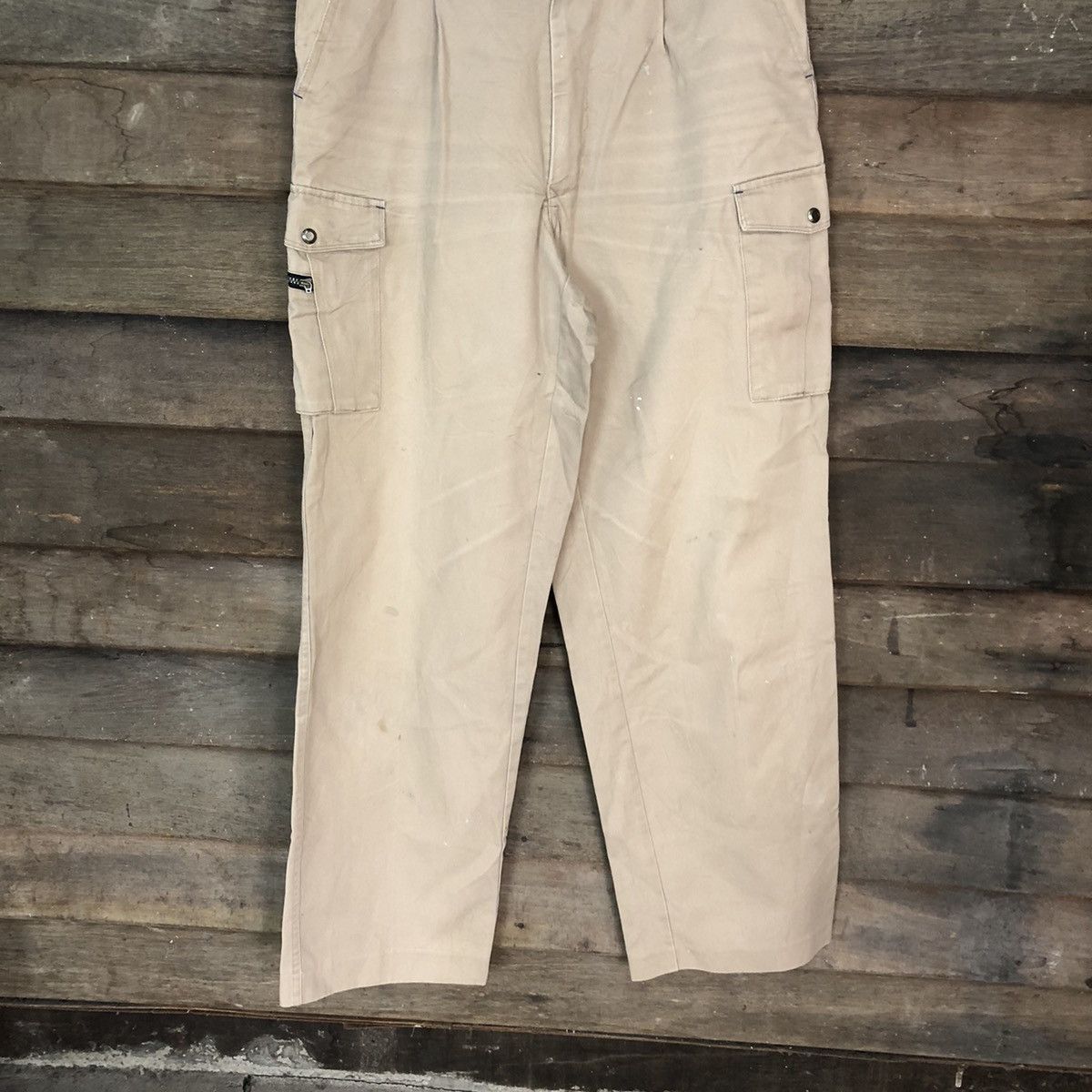 Japanese Brand Japanese Brand Light Brown Cargo Pants #3972 Size US 32 / EU 48 - 3 Thumbnail