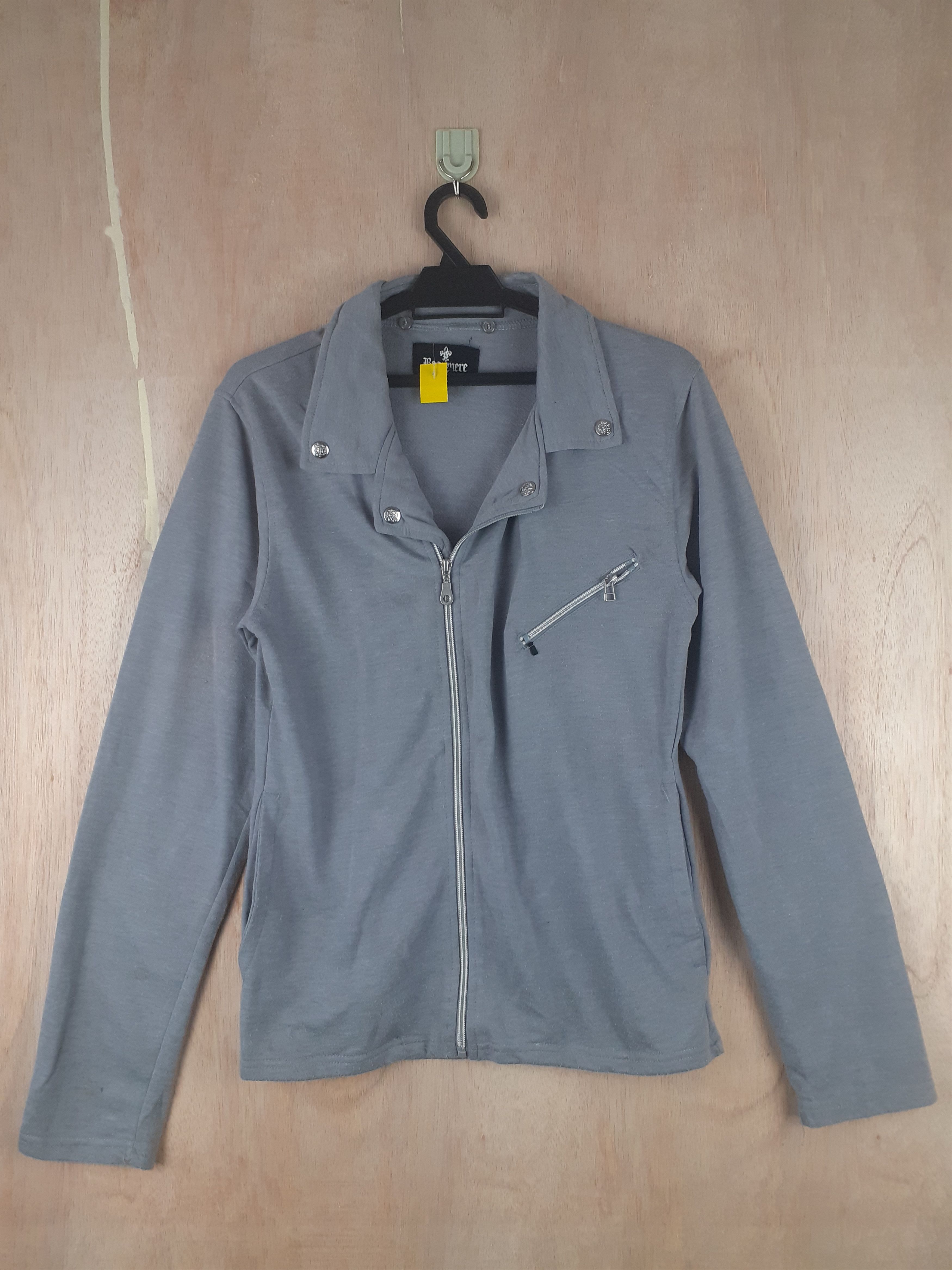 Japanese Brand Beaumere gray sweater seditionaries multizipper #2799 Size L / US 10 / IT 46 - 1 Thumbnail