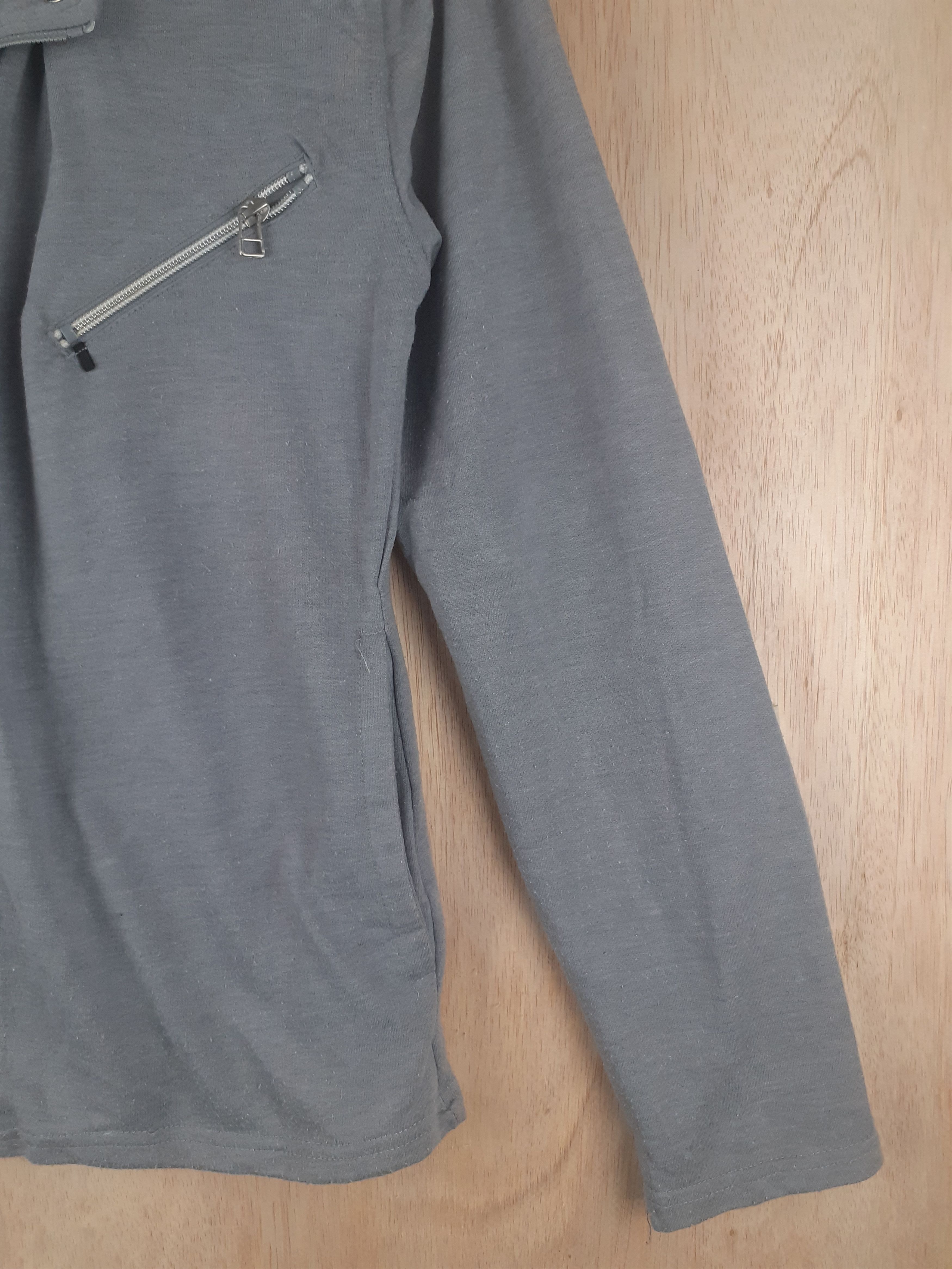 Japanese Brand Beaumere gray sweater seditionaries multizipper #2799 Size L / US 10 / IT 46 - 4 Thumbnail