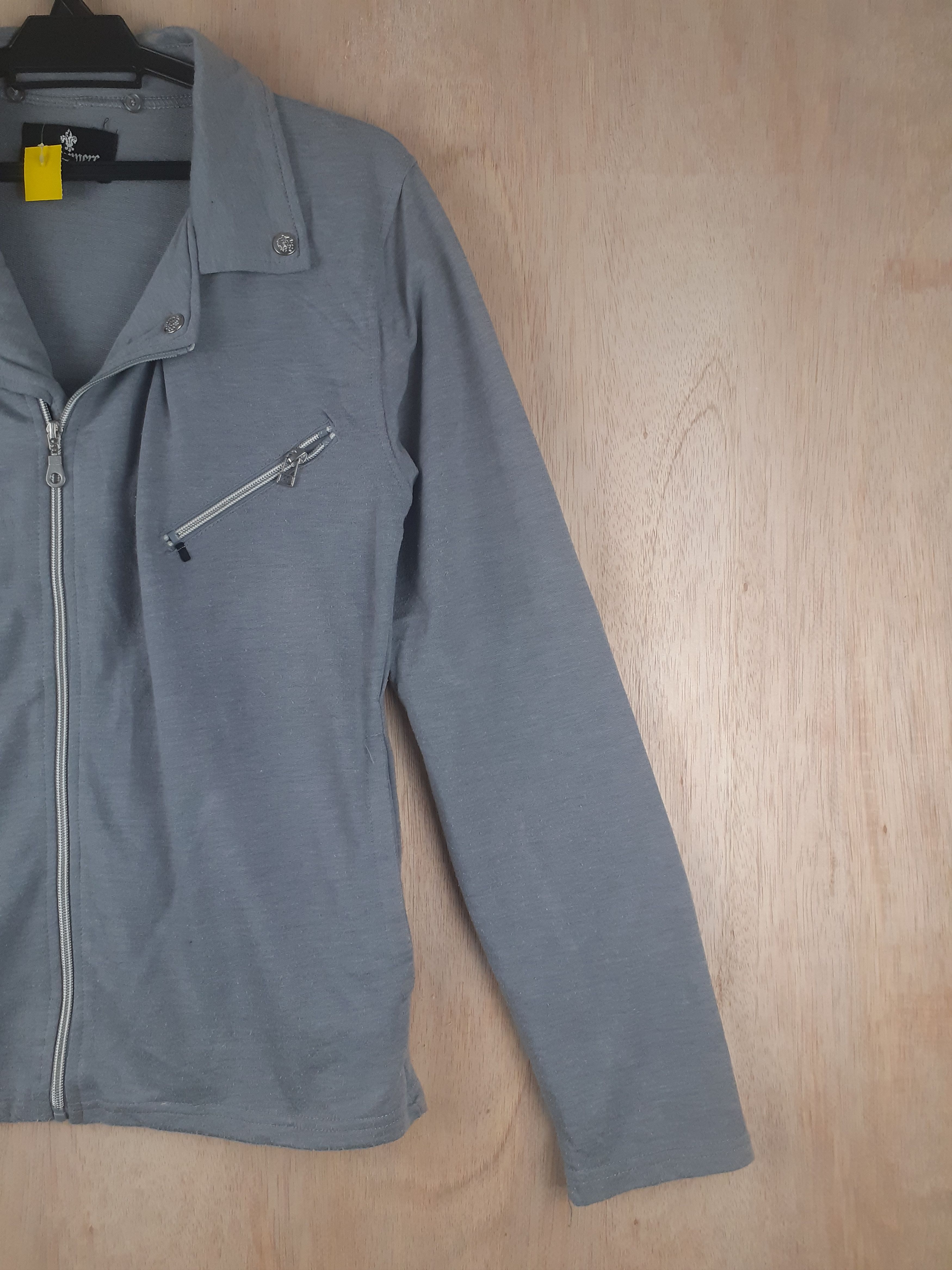 Japanese Brand Beaumere gray sweater seditionaries multizipper #2799 Size L / US 10 / IT 46 - 6 Thumbnail