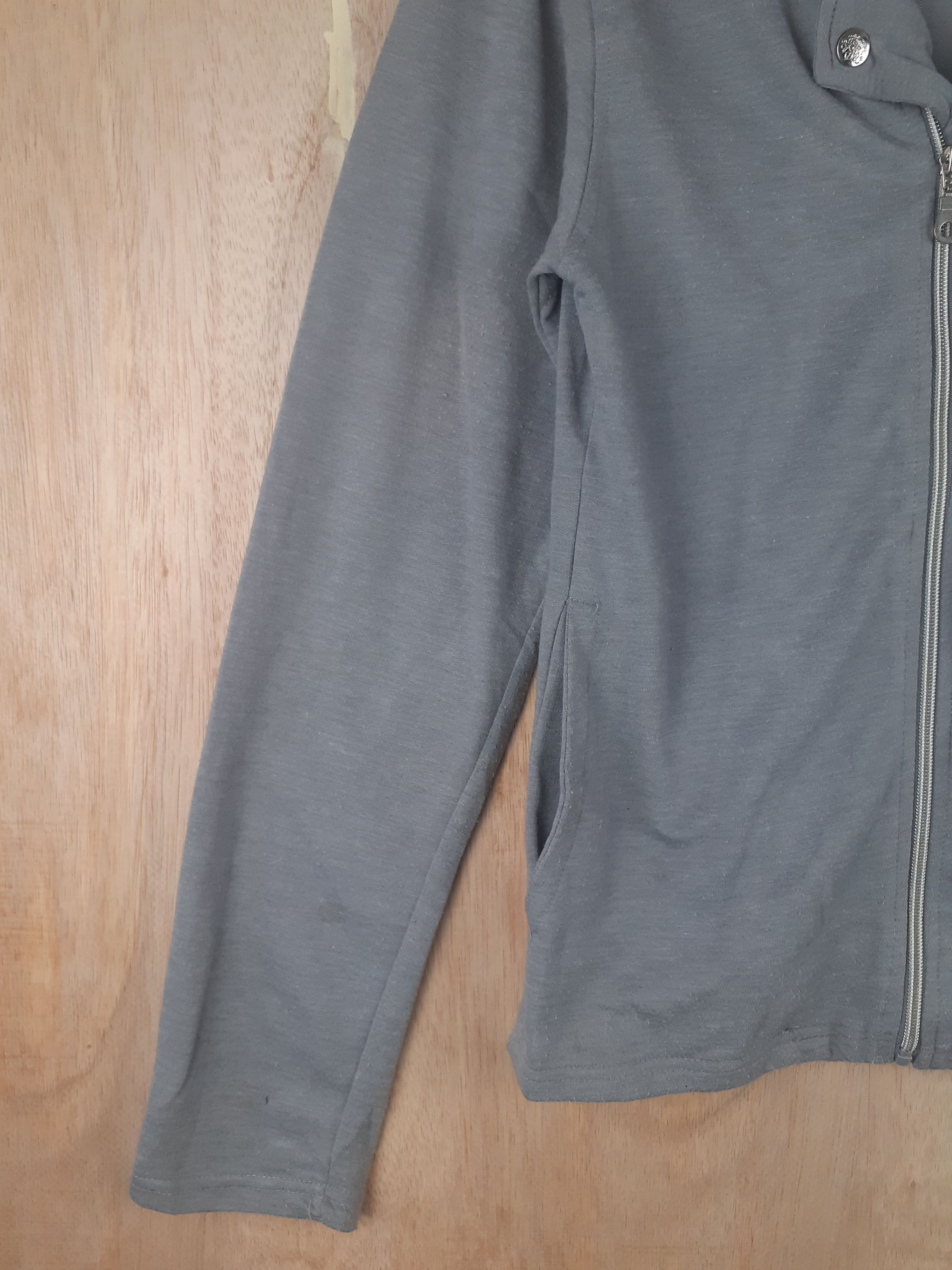Japanese Brand Beaumere gray sweater seditionaries multizipper #2799 Size L / US 10 / IT 46 - 3 Thumbnail