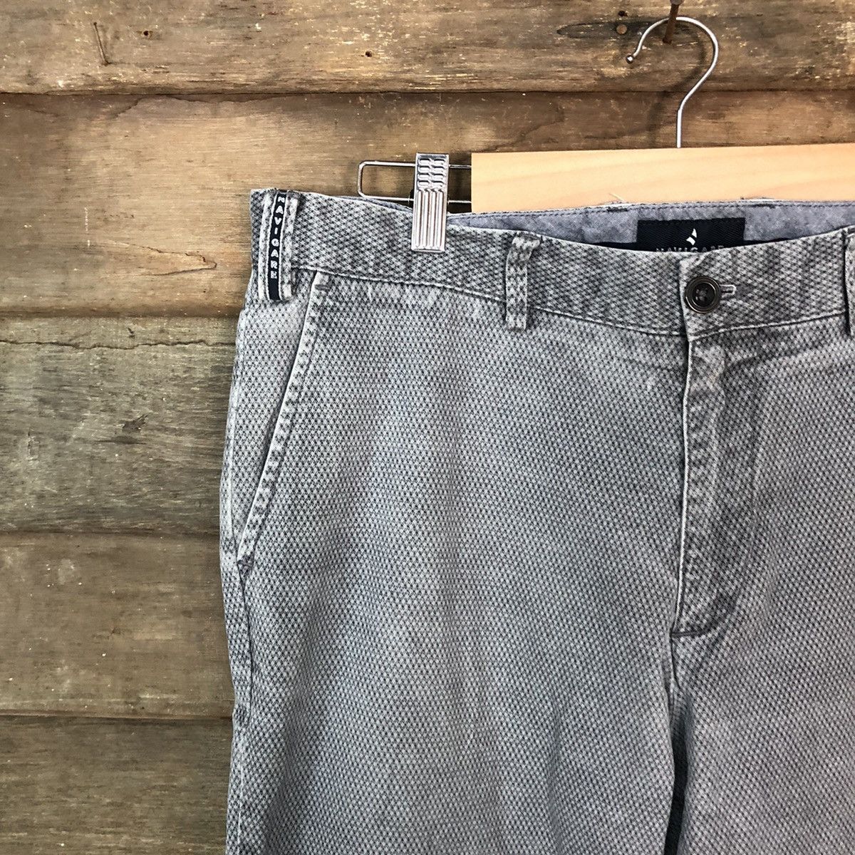 Japanese Brand Navigate regular fit Grey Casual Pants #6904 Size US 31 - 4 Thumbnail