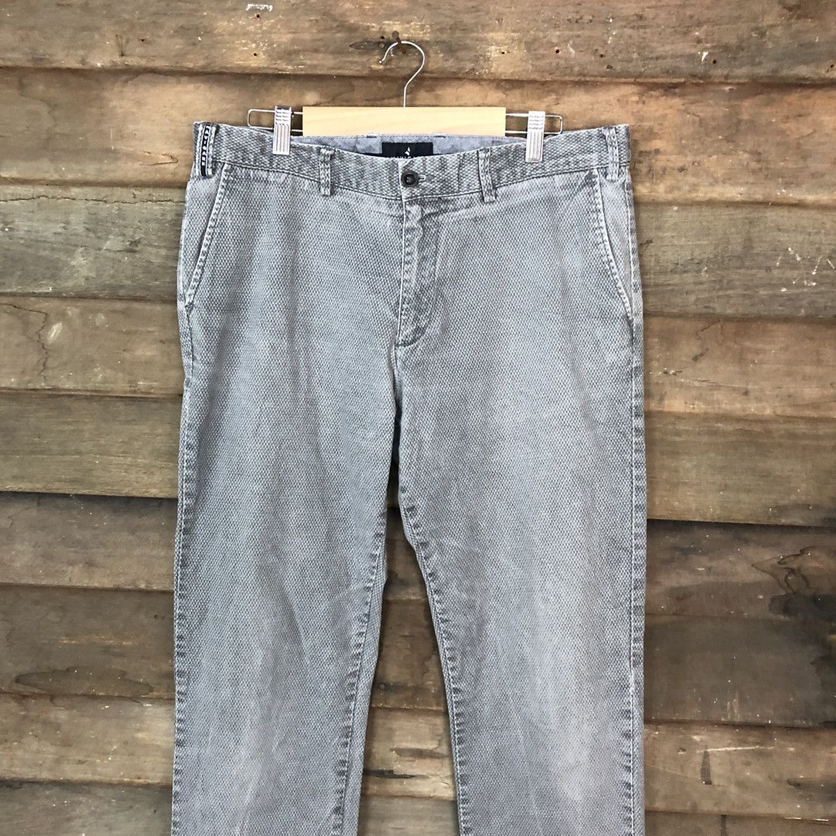 Japanese Brand Navigate regular fit Grey Casual Pants #6904 Size US 31 - 2 Thumbnail