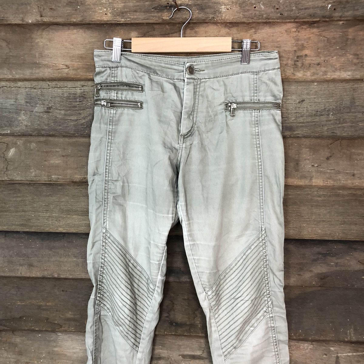 Japanese Brand Japanese Brand Green streetwear Cargo Pants #6892 Size US 30 / EU 46 - 2 Thumbnail