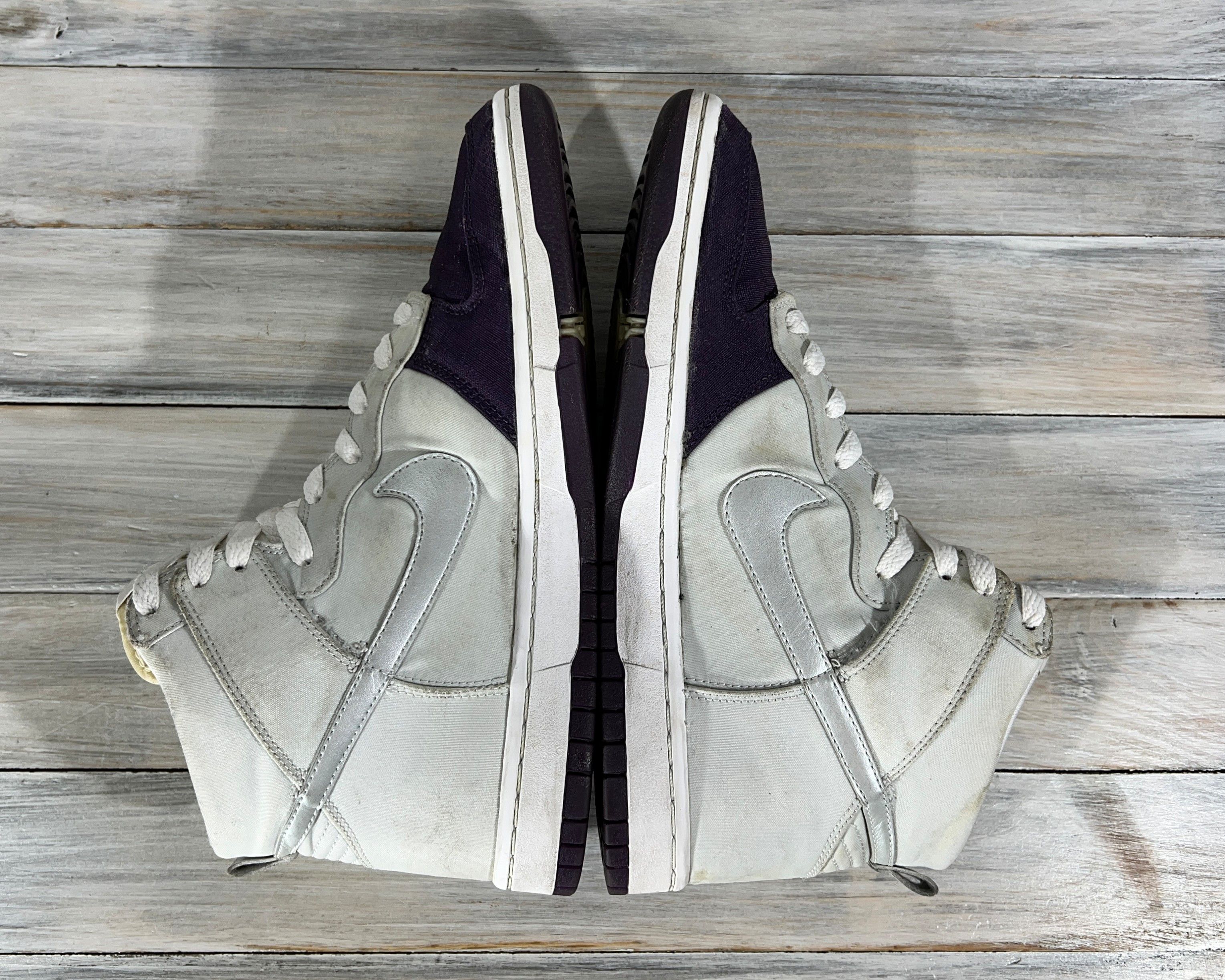 Nike Nike Dunk High Skinny Granny Purple Platinum Women'sSneakers Size US 8 / IT 38 - 7 Thumbnail