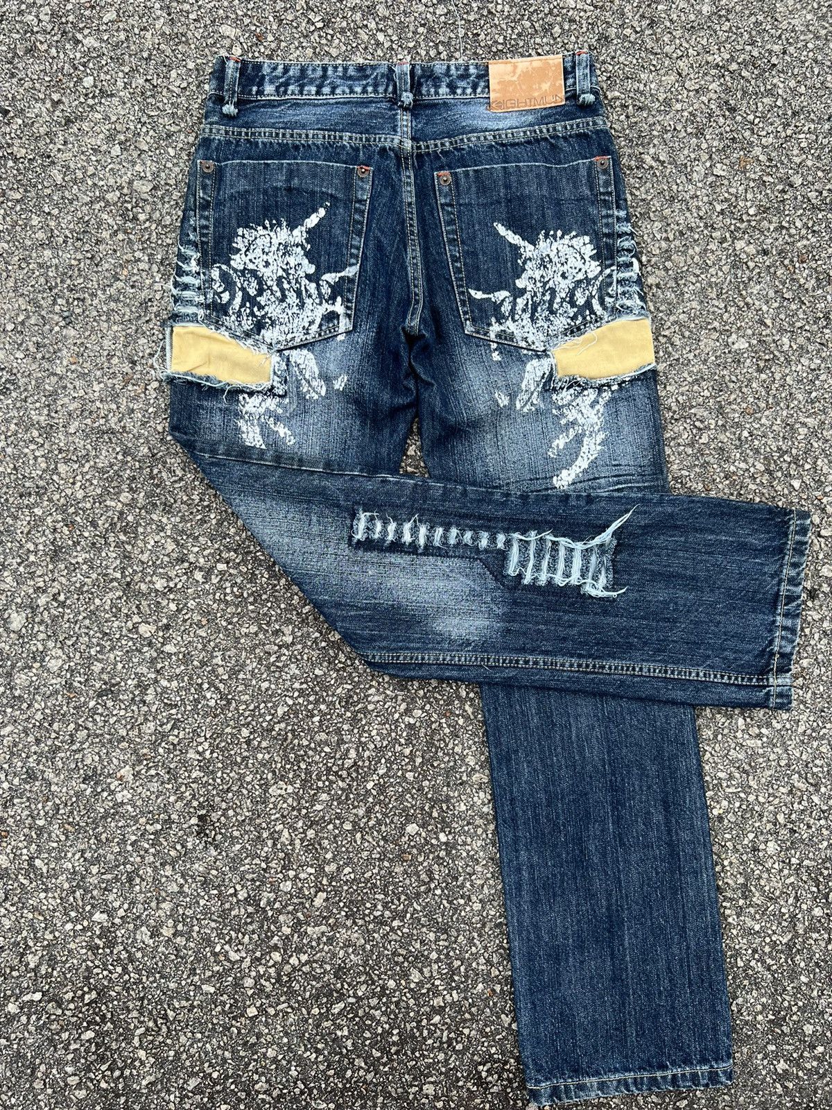 If Six Was Nine DISTRESSED DENIM PANTS VINTAGE JAPANESE BRANDED Size US 31 - 18 Thumbnail