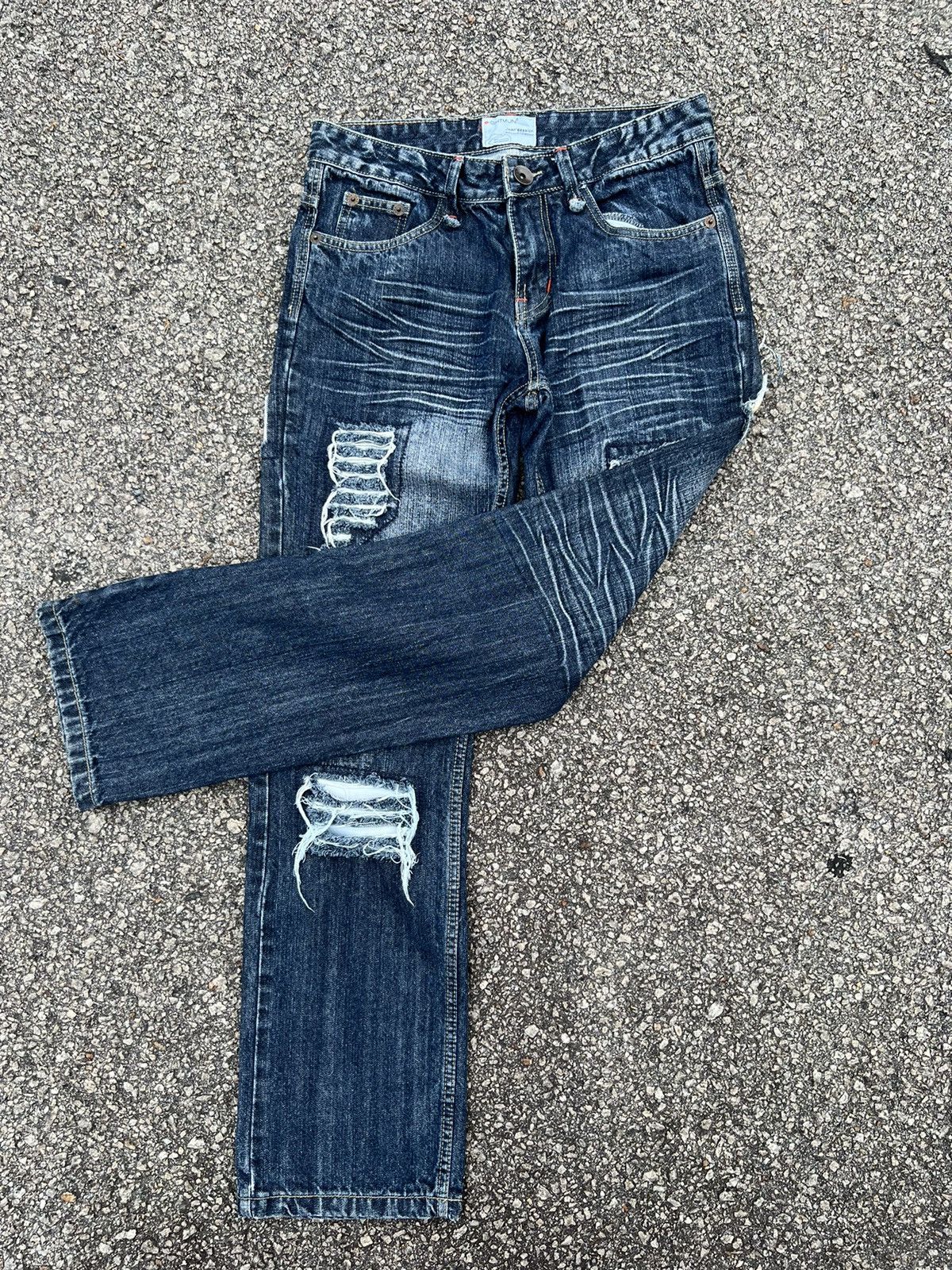 If Six Was Nine DISTRESSED DENIM PANTS VINTAGE JAPANESE BRANDED Size US 31 - 12 Thumbnail
