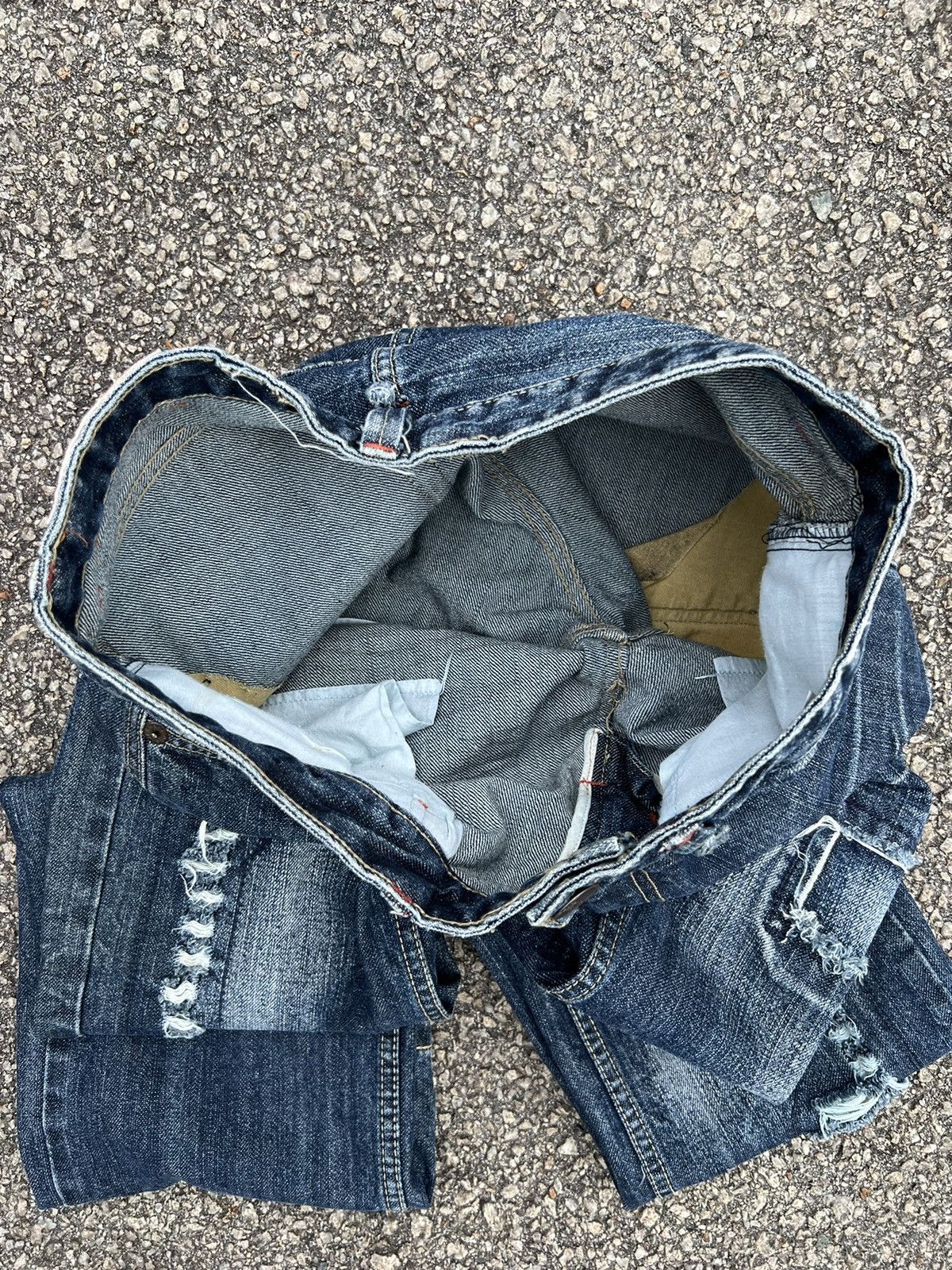 If Six Was Nine DISTRESSED DENIM PANTS VINTAGE JAPANESE BRANDED Size US 31 - 20 Thumbnail