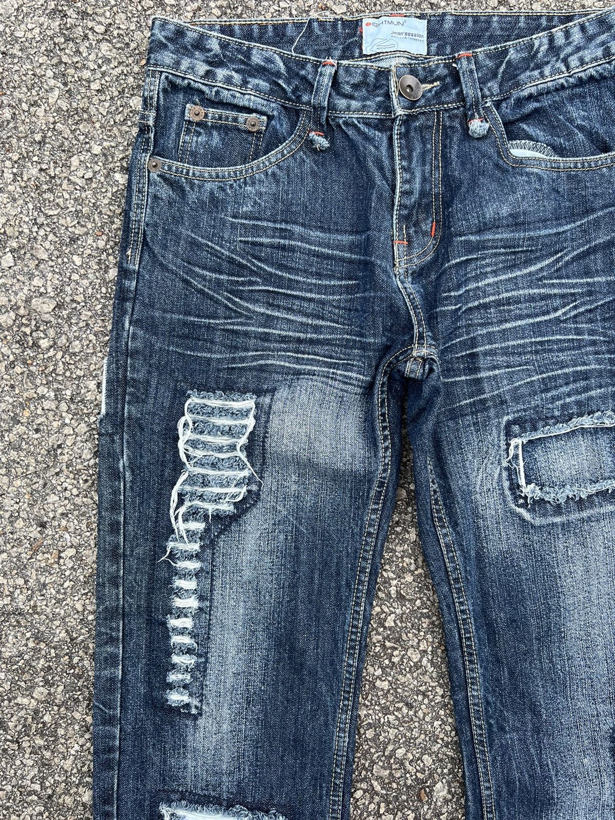 If Six Was Nine DISTRESSED DENIM PANTS VINTAGE JAPANESE BRANDED Size US 31 - 5 Thumbnail