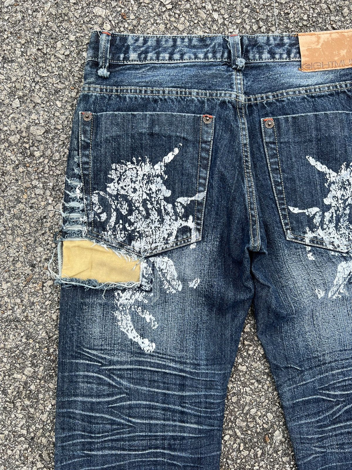 If Six Was Nine DISTRESSED DENIM PANTS VINTAGE JAPANESE BRANDED Size US 31 - 15 Thumbnail